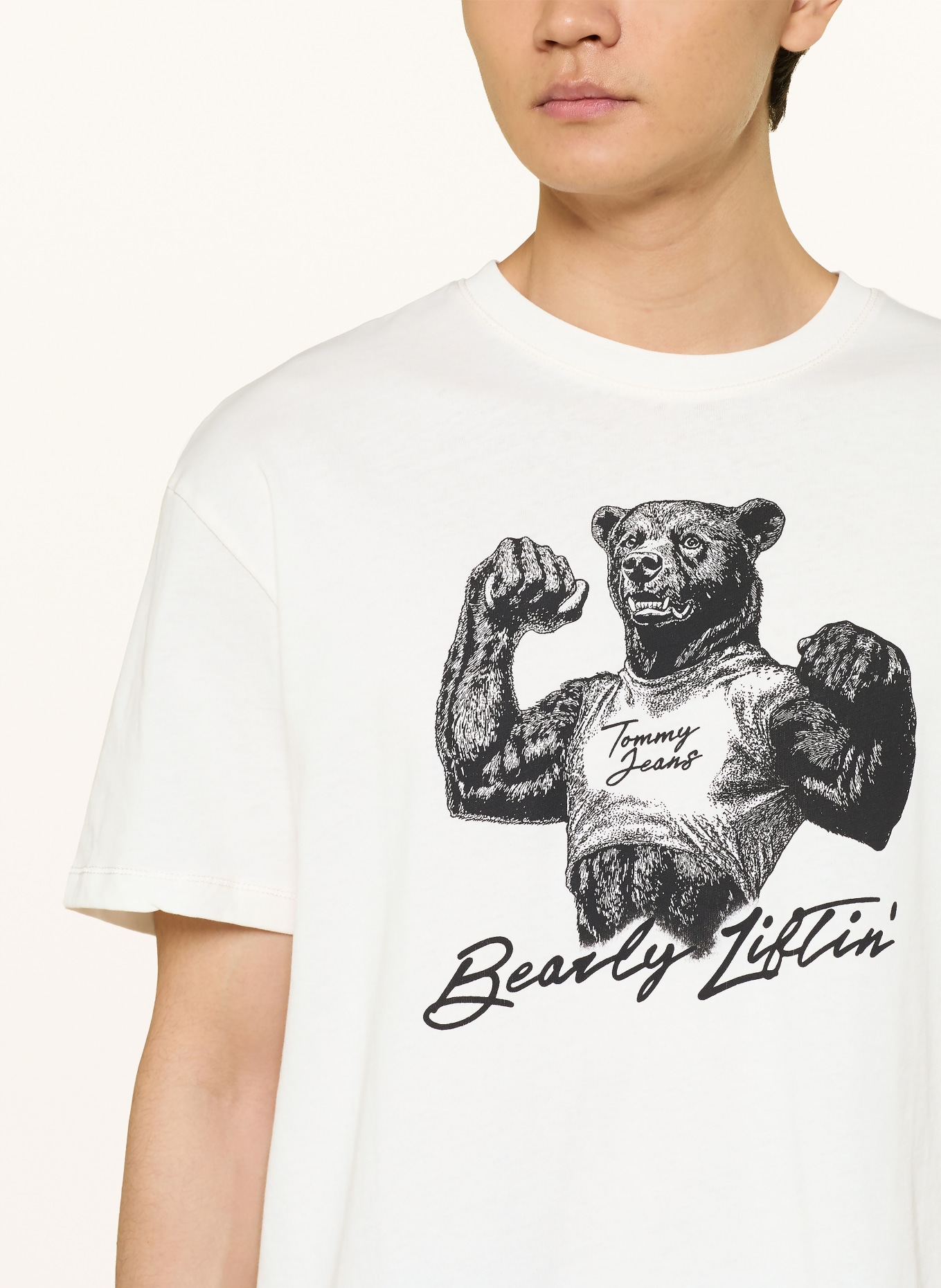 TOMMY JEANS T-Shirt: ECRU