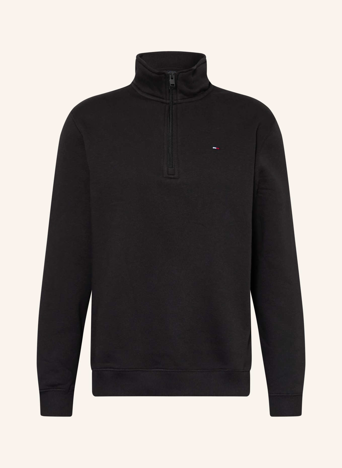 TOMMY JEANS Sweat-Troyer: SCHWARZ
