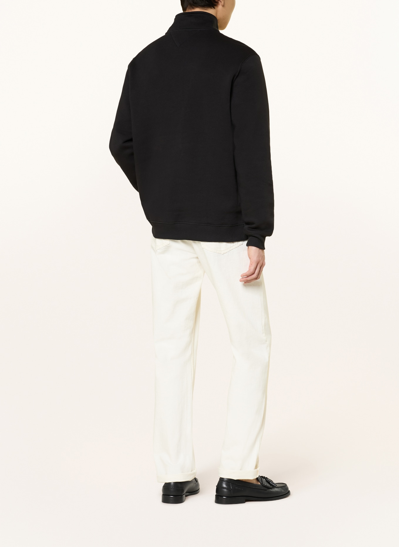 TOMMY JEANS Sweat-Troyer: SCHWARZ