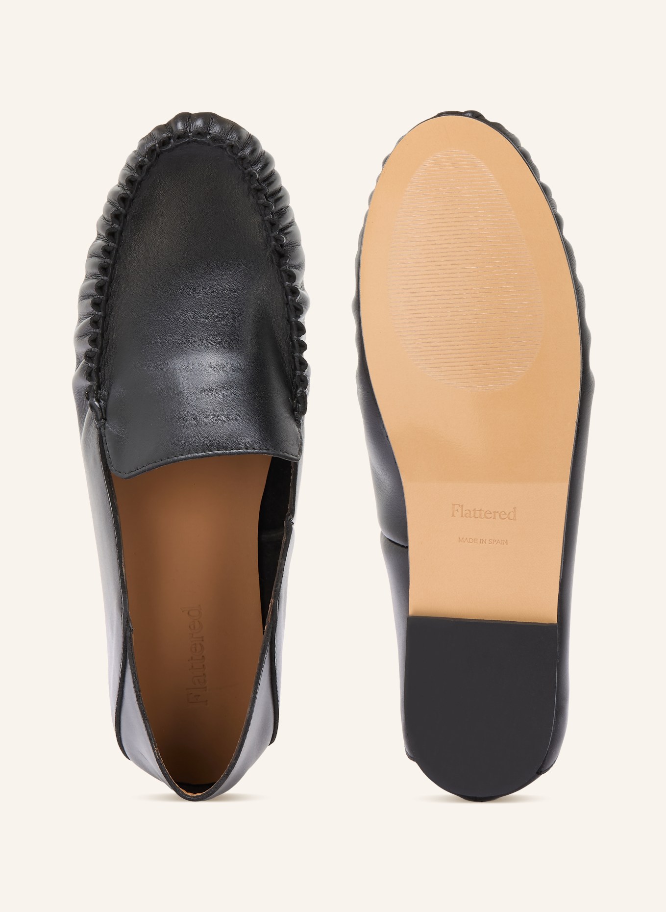 Flattered Slipper BON BON: SCHWARZ