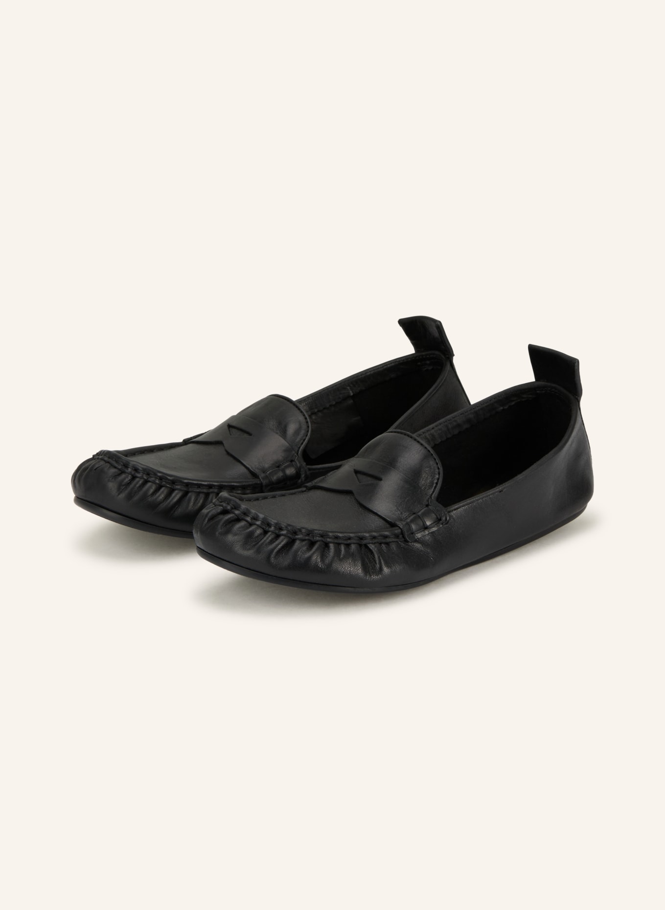 Acne Studios Penny loafers: CZARNY