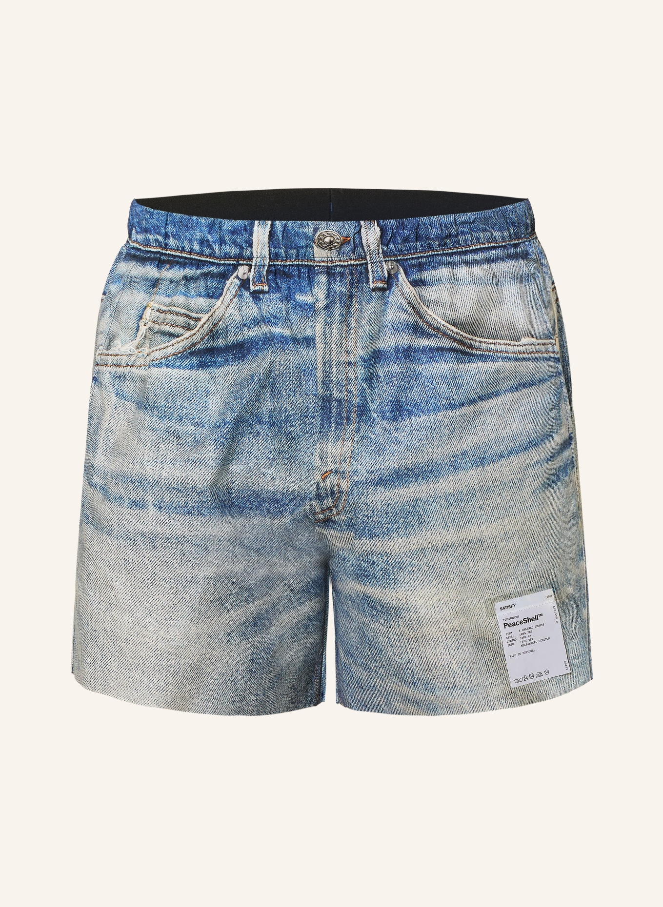 SATISFY Laufshorts PEACESHELL: HELLBLAU