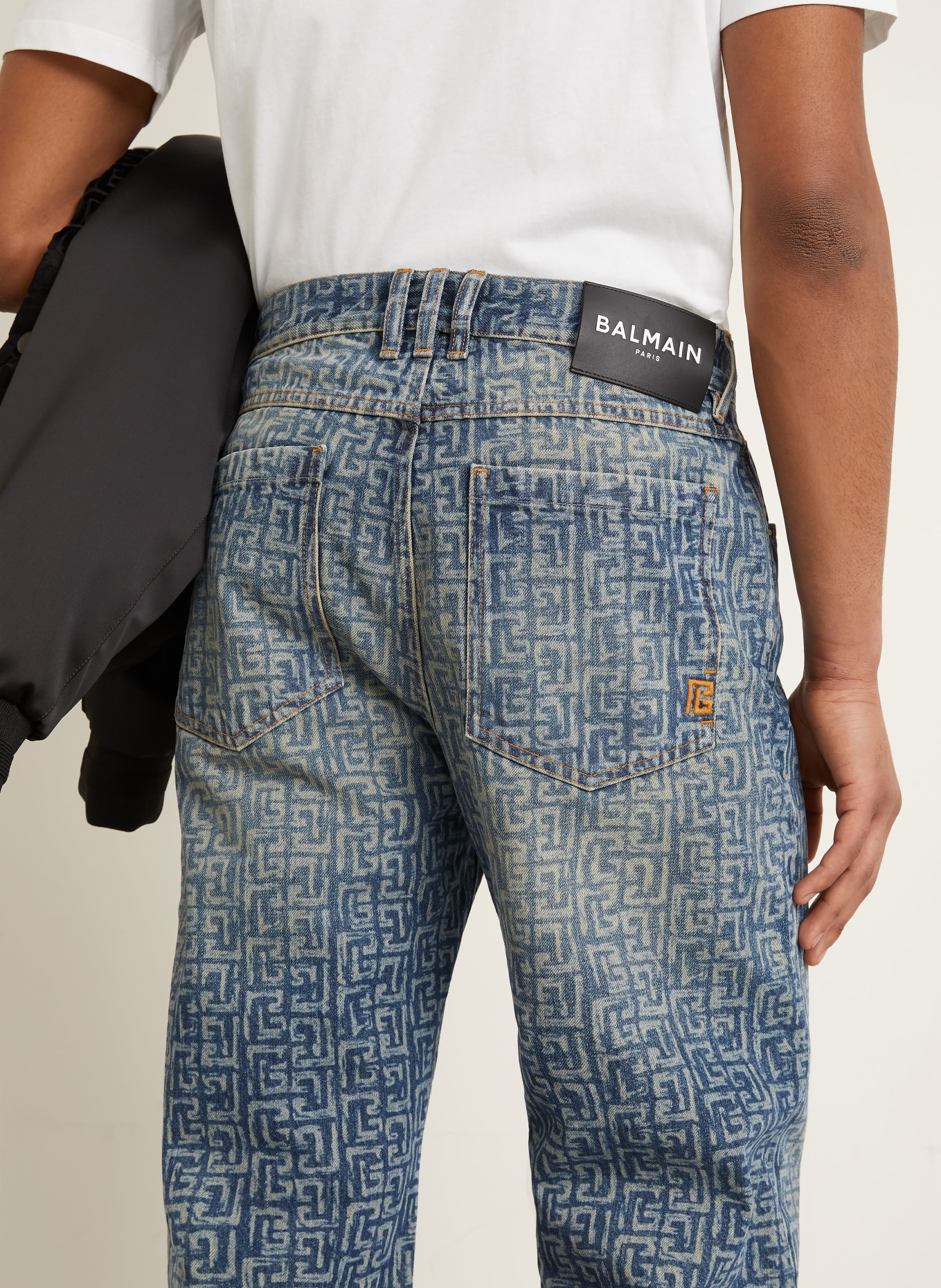 BALMAIN Jeans Loose Fit: 6AW BLEU JEAN DÉLAVÉ