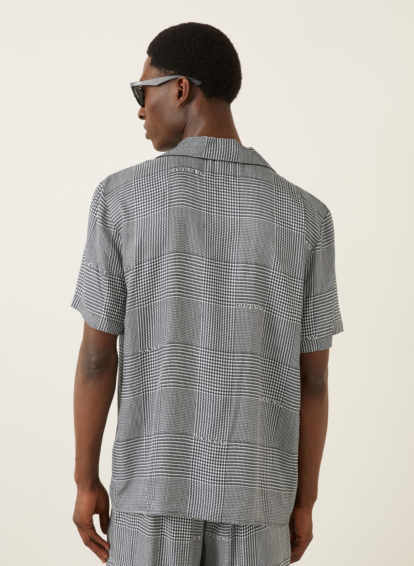 BALMAIN Resorthemd Comfort Fit: SCHWARZ / WEISS