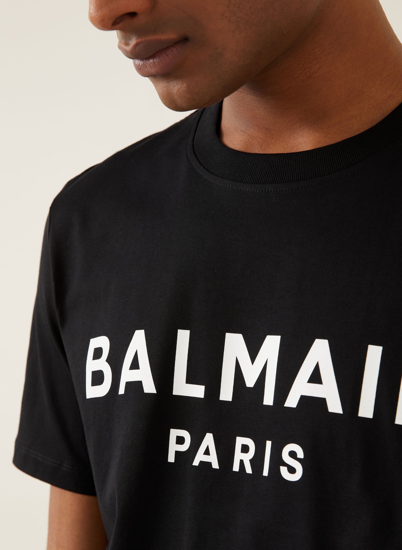 BALMAIN T-Shirt: SCHWARZ / WEISS