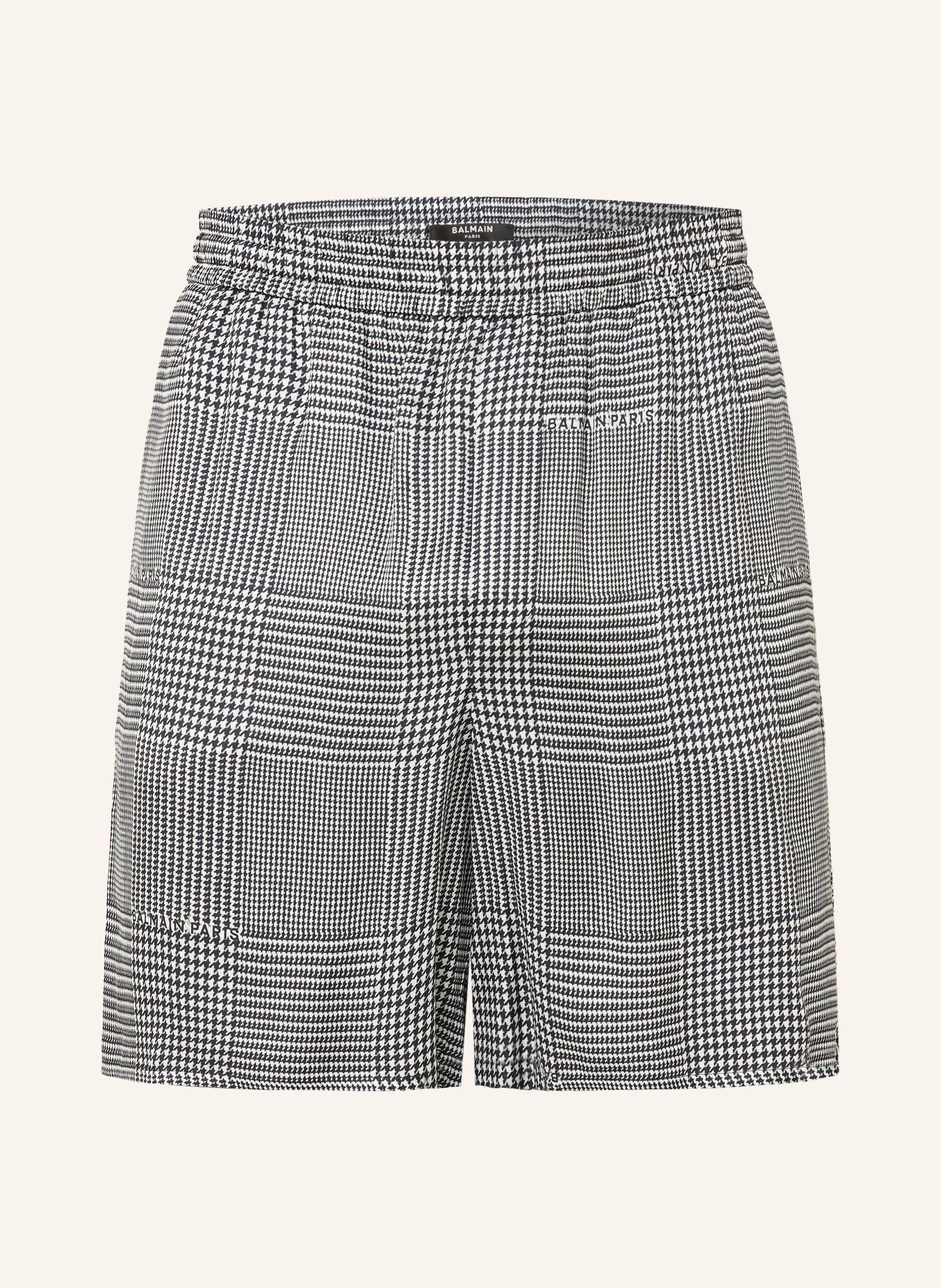 BALMAIN Schlafshorts: SCHWARZ / WEISS