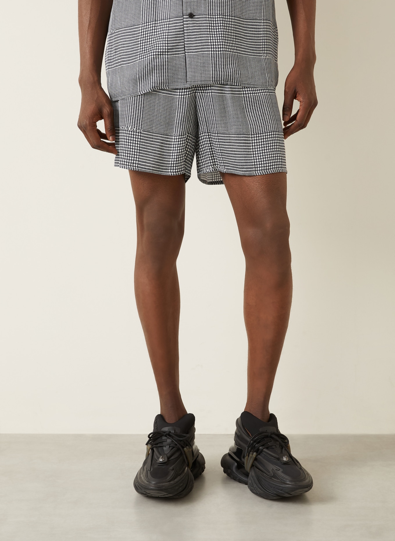 BALMAIN Schlafshorts: SCHWARZ / WEISS