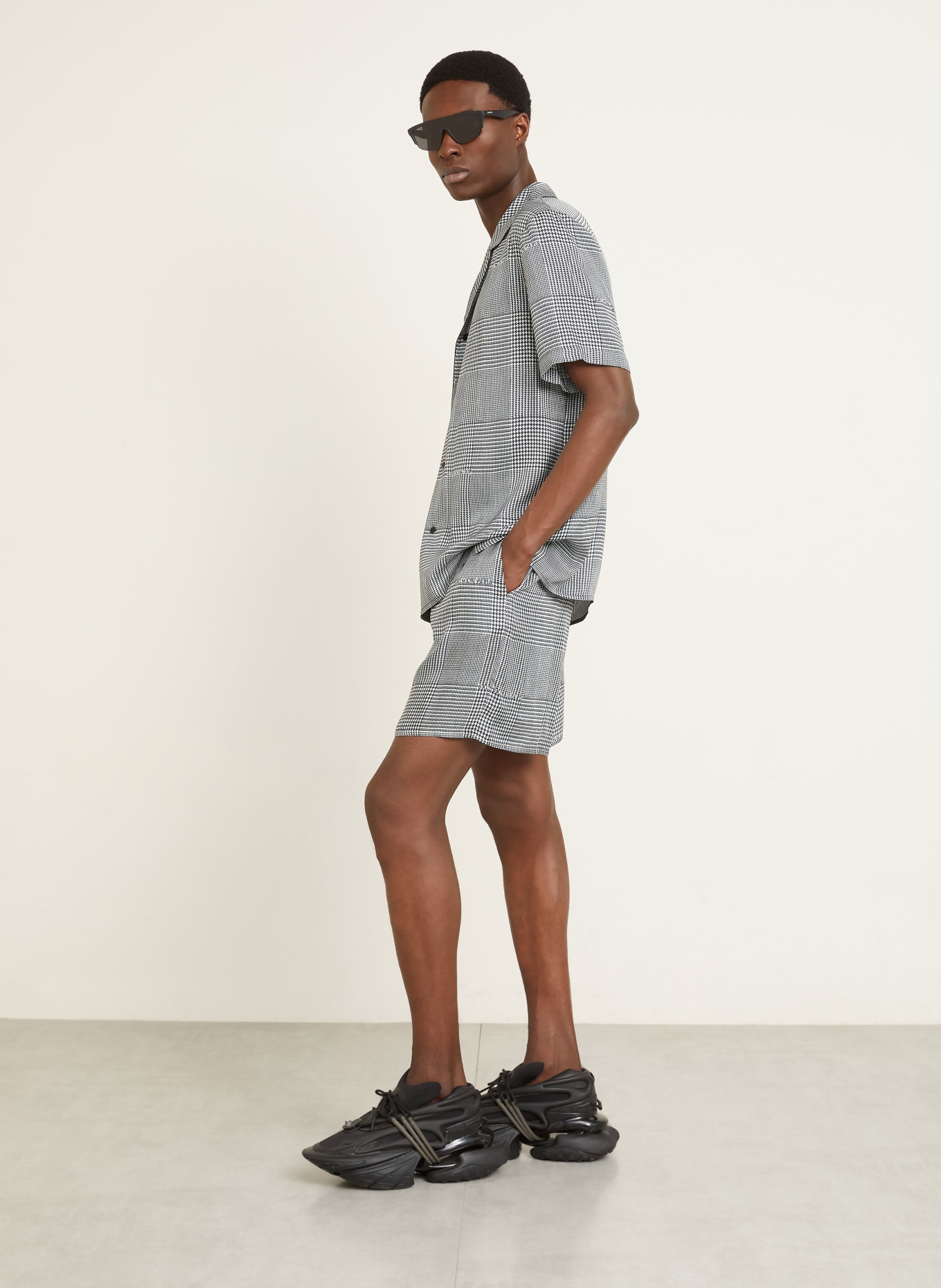 BALMAIN Schlafshorts: SCHWARZ / WEISS