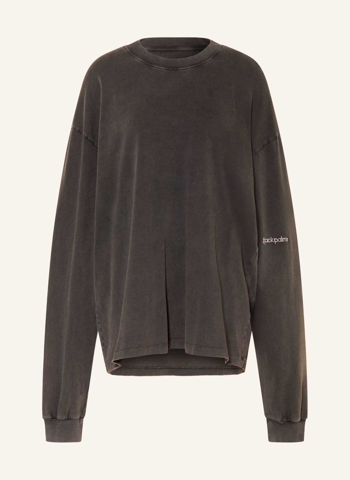 black palms Koszulka z długim rękawem oversize: CZARNY