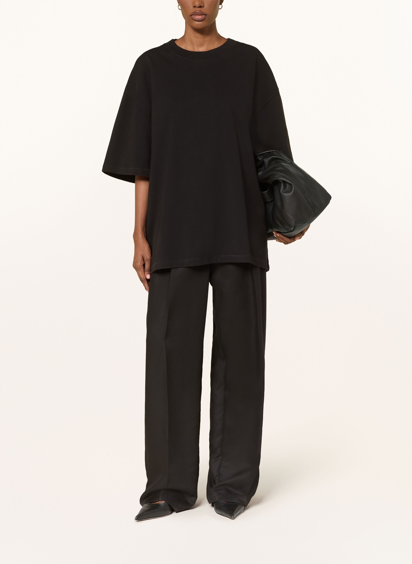 black palms HEAVY T-shirt: BLACK