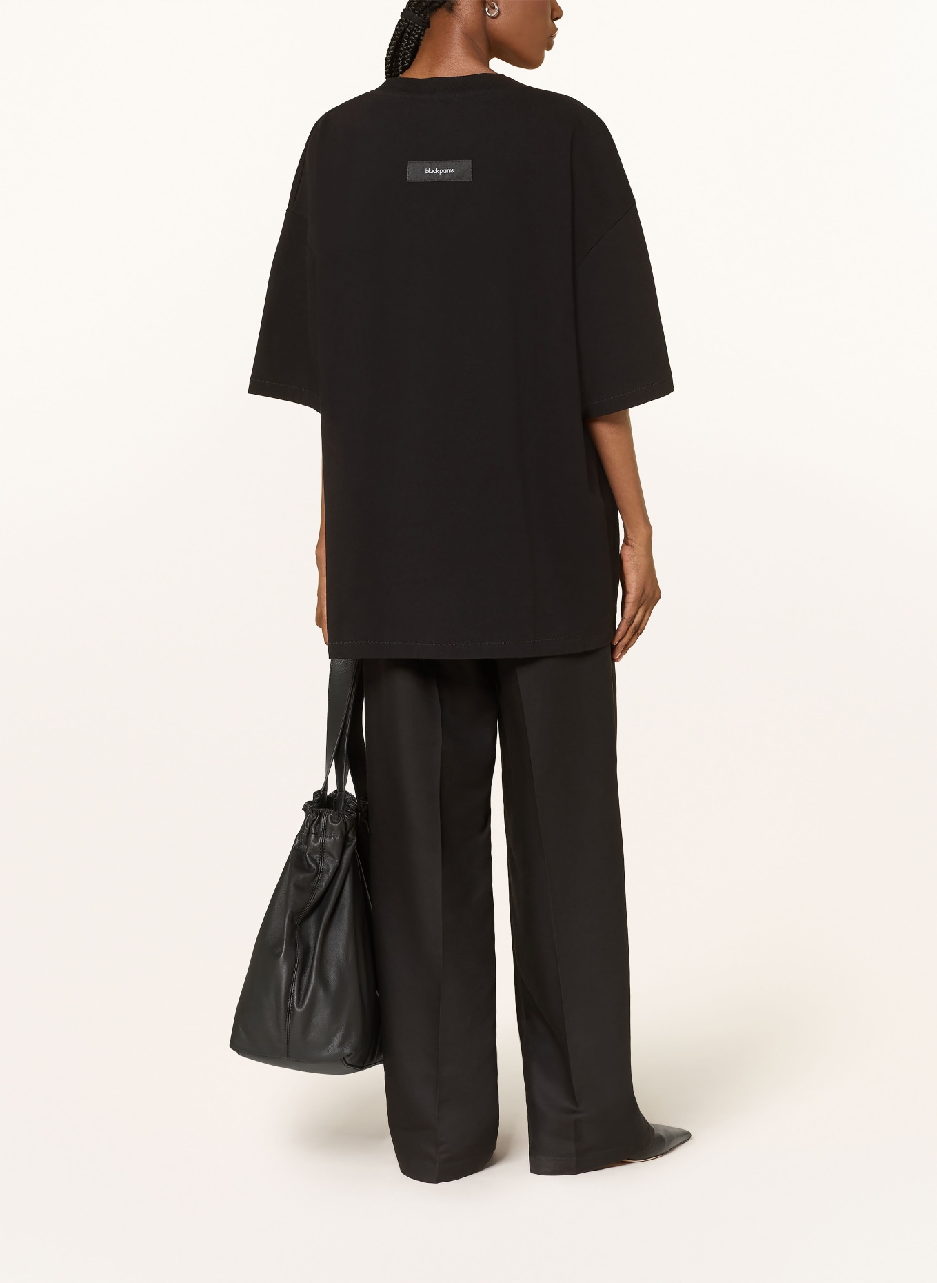 black palms HEAVY T-shirt: BLACK