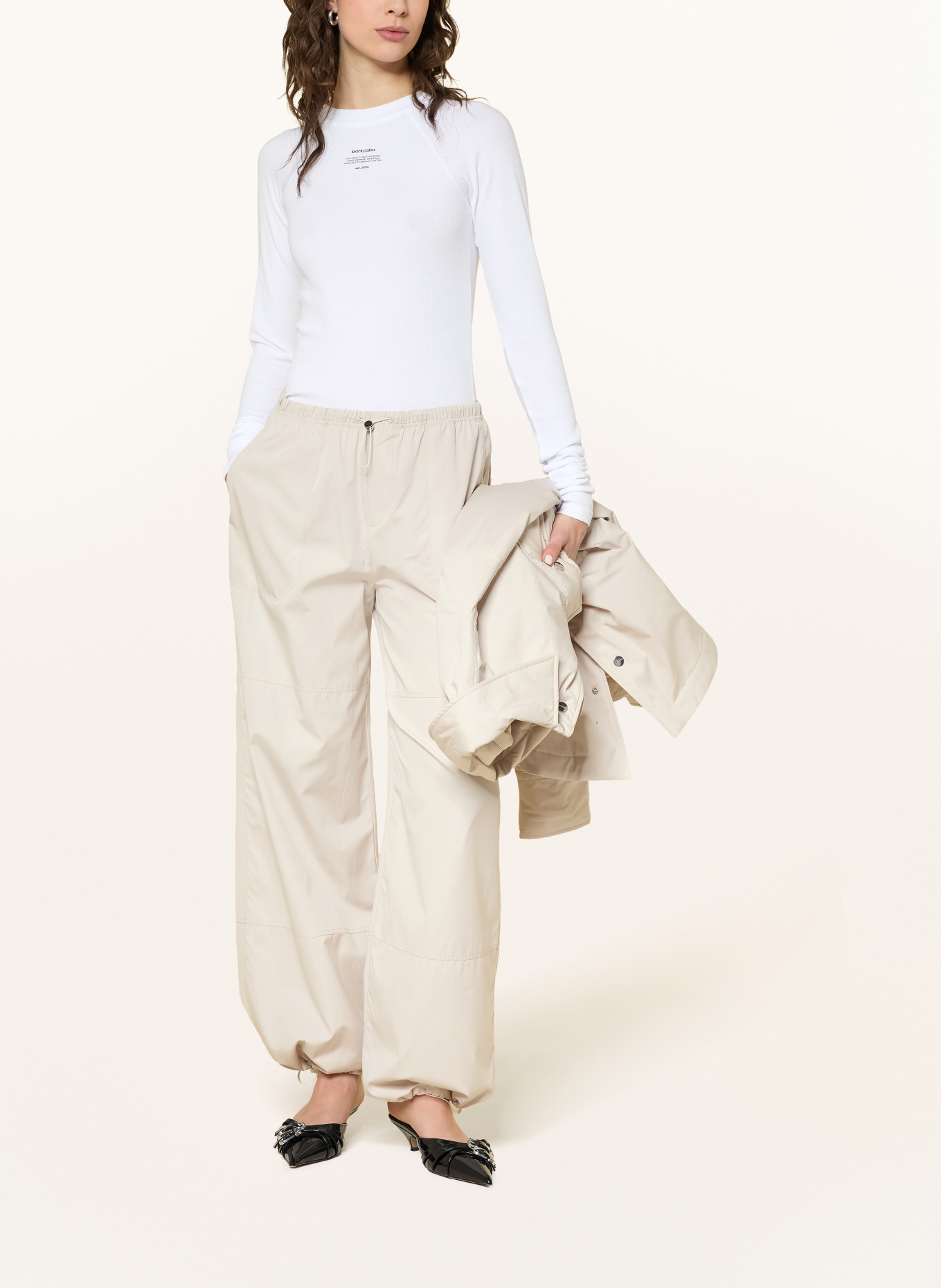 black palms Longsleeve: WEISS