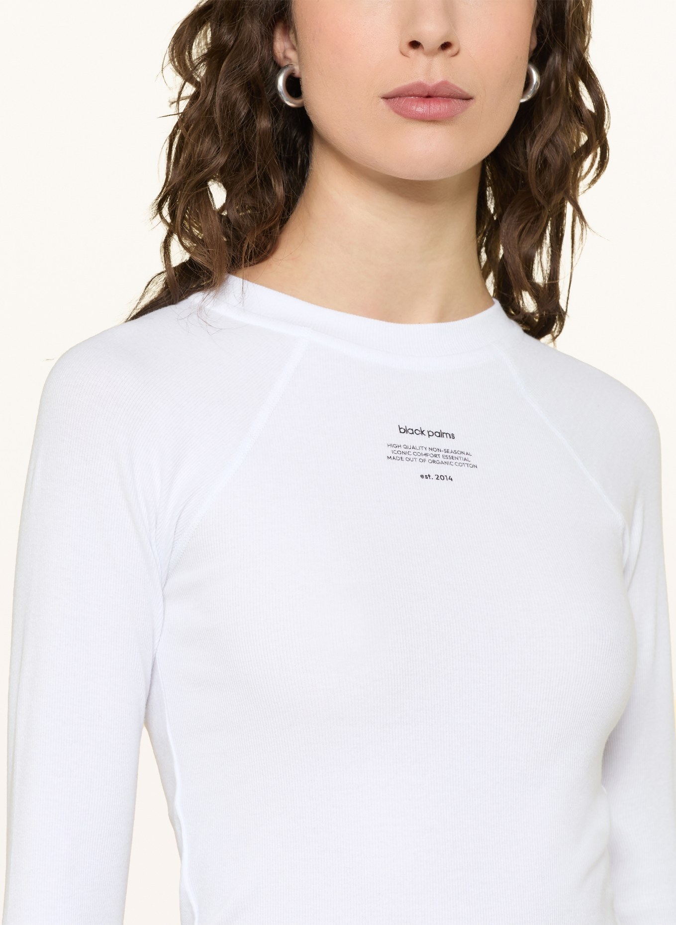 black palms Longsleeve: WEISS