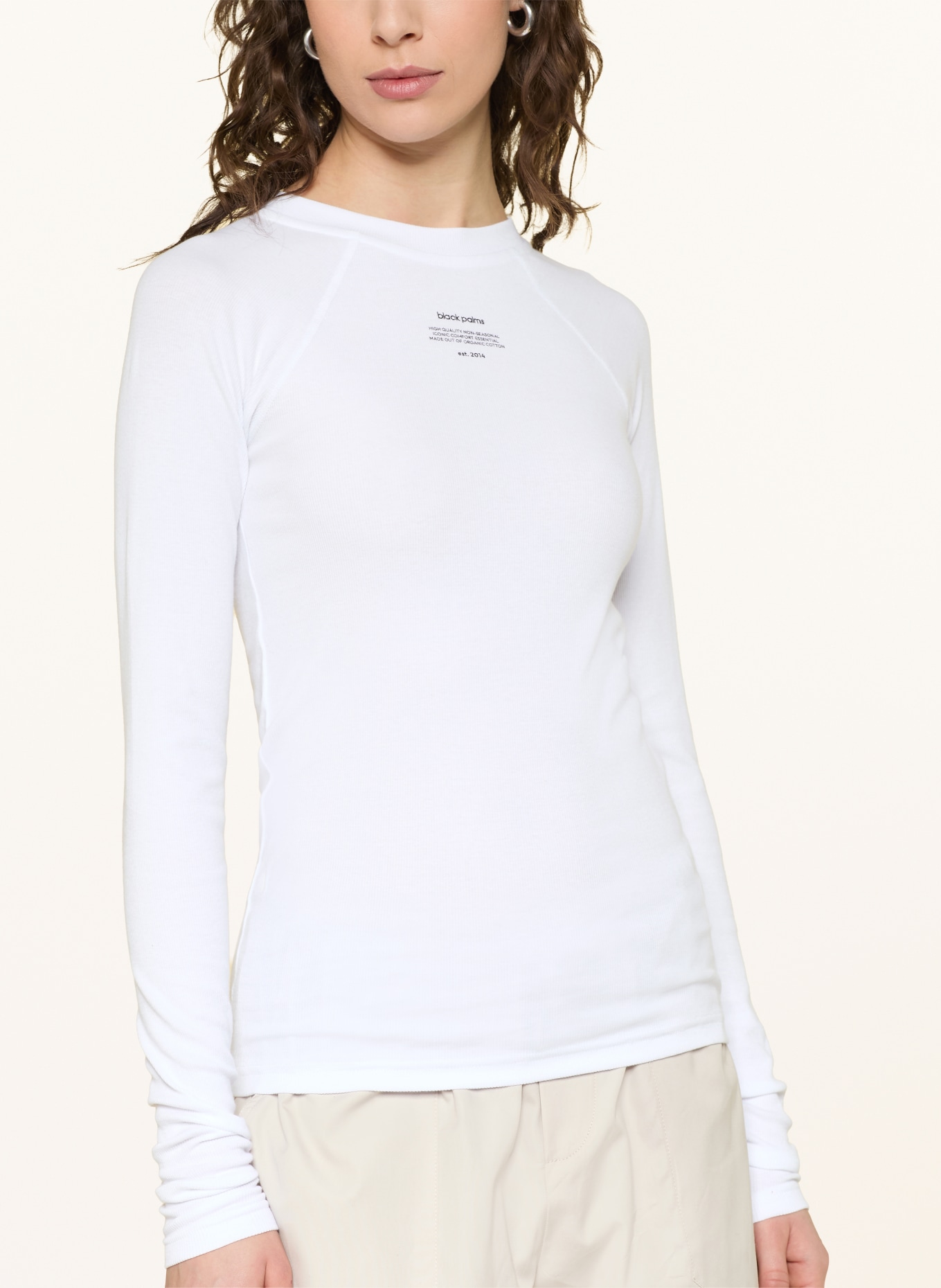 black palms Longsleeve: WEISS