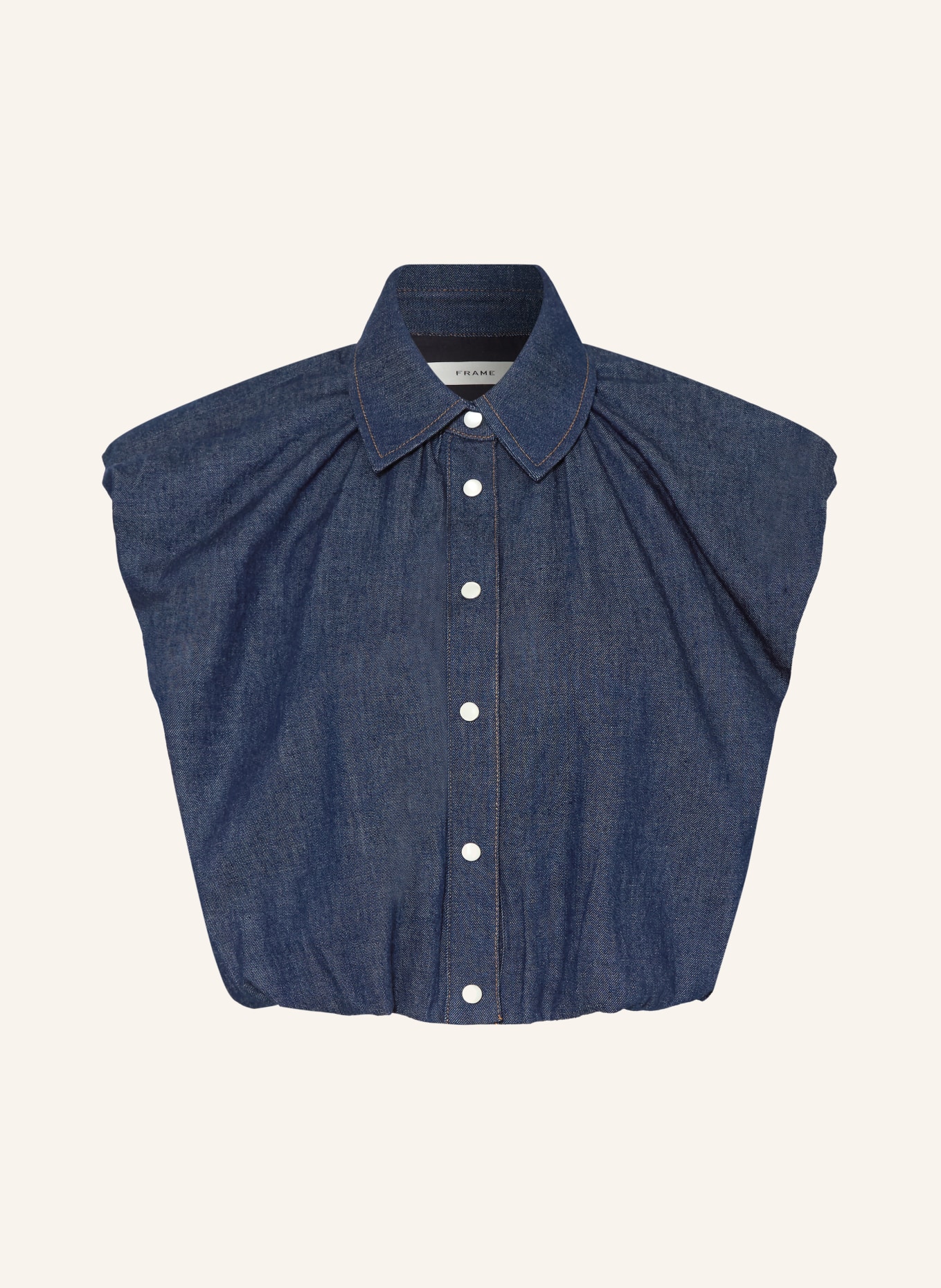 FRAME Džínová košile THE SHELL: TMAVĚ MODRÁ