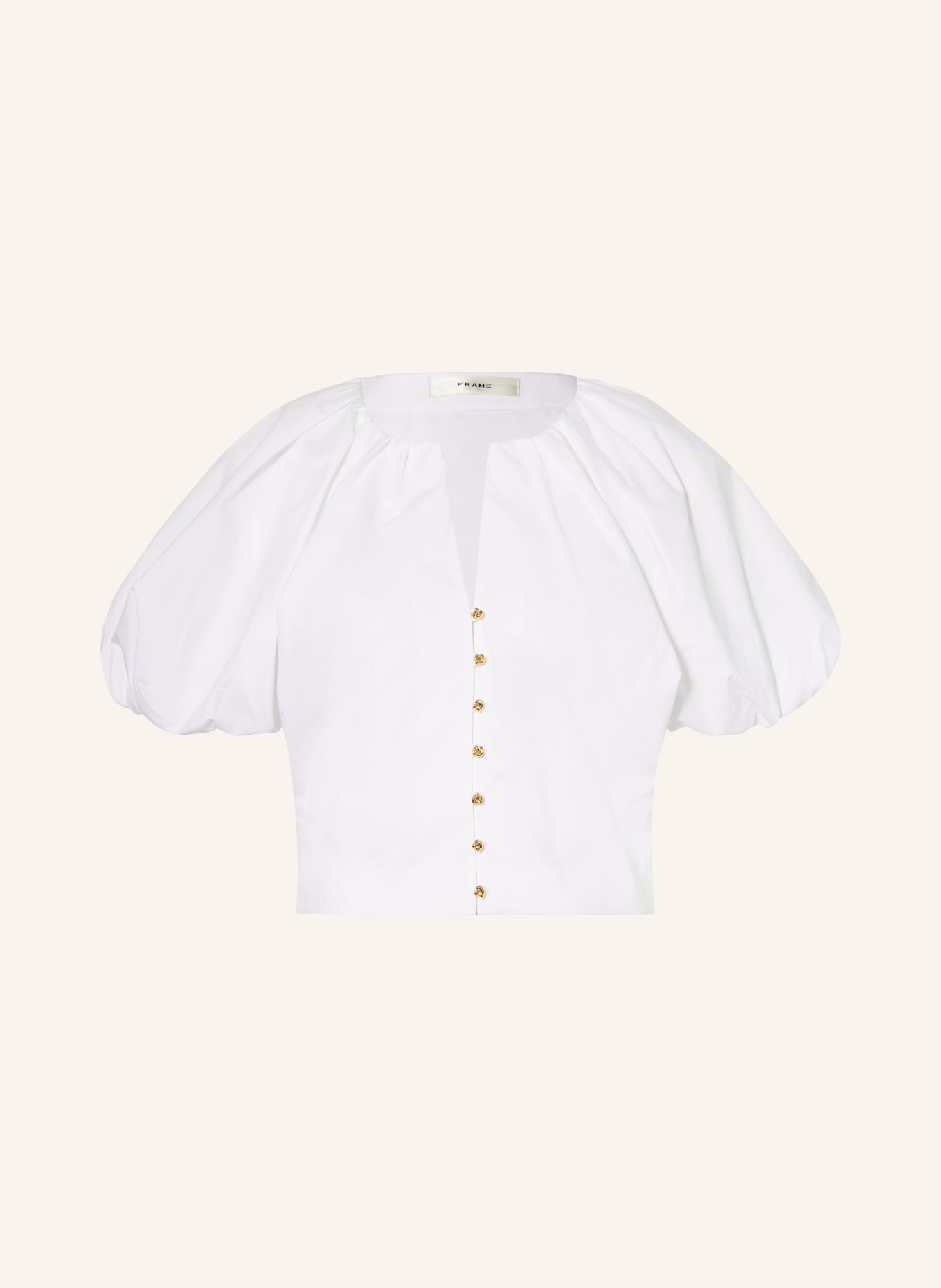 FRAME Bluse THE DRAMATIC SLEEVE BLOUSE: WEISS