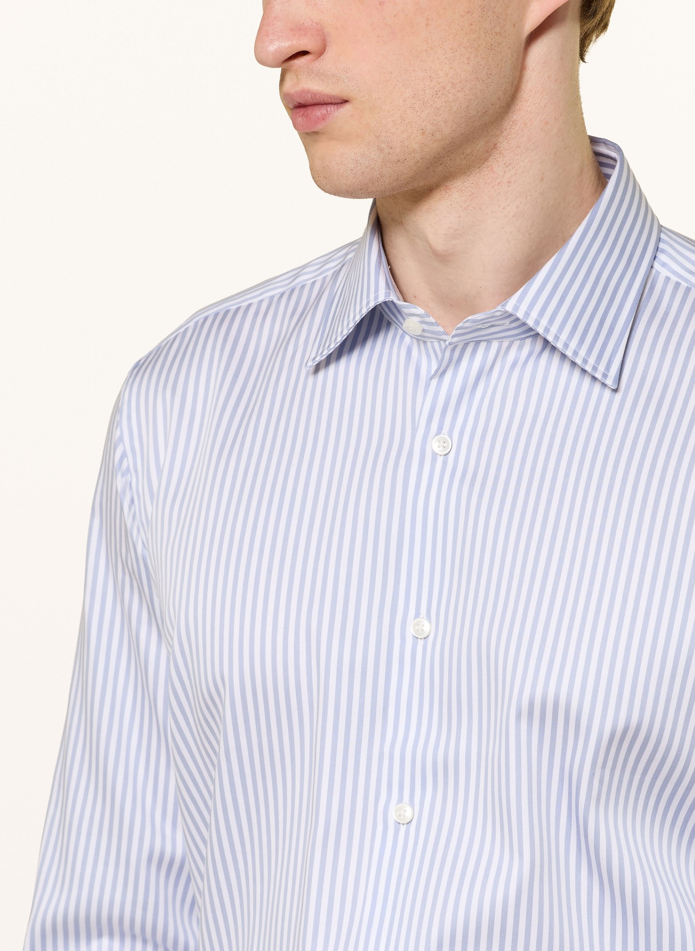 BOSS Koszula JOE Regular Fit: BIAŁY / JASNOFIOLETOWY