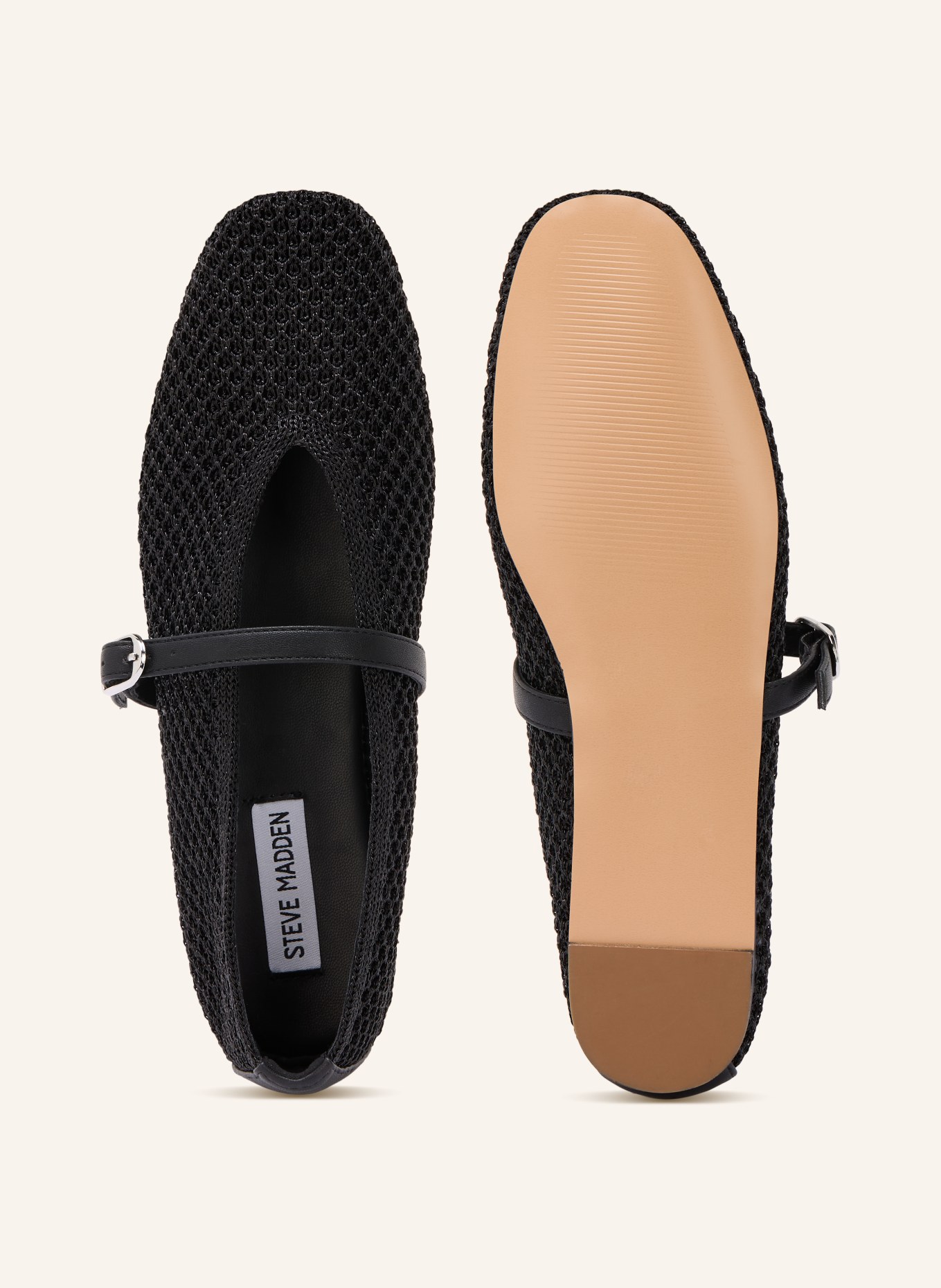 STEVE MADDEN Mary-Jane-Ballerinas GAYLA: SCHWARZ