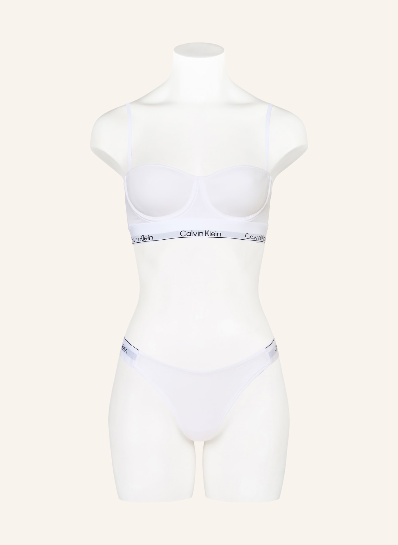 Calvin Klein String ICON COTTON MODAL: WEISS / HELLGRAU / SCHWARZ