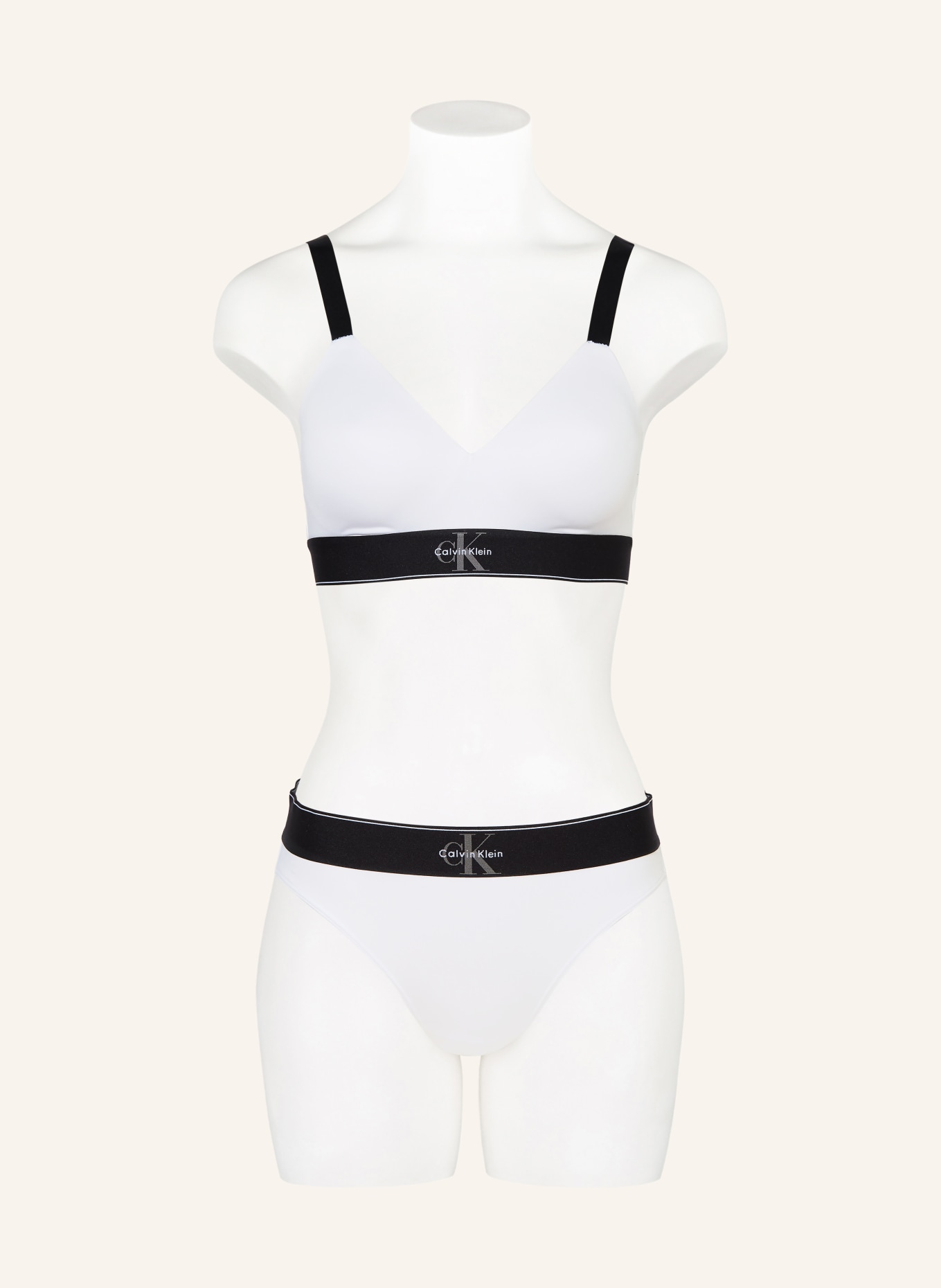Calvin Klein Bustier: WEISS / SCHWARZ