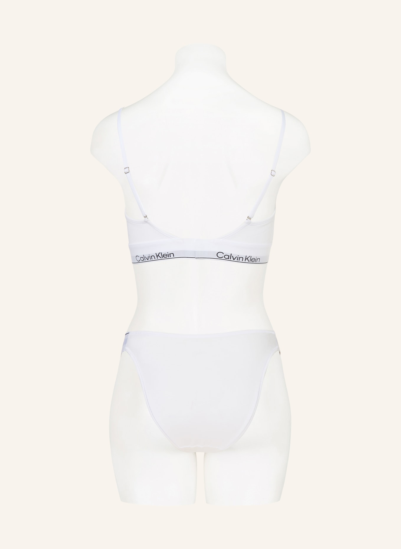 Calvin Klein balconette bra: WHITE / LIGHT GRAY / BLACK