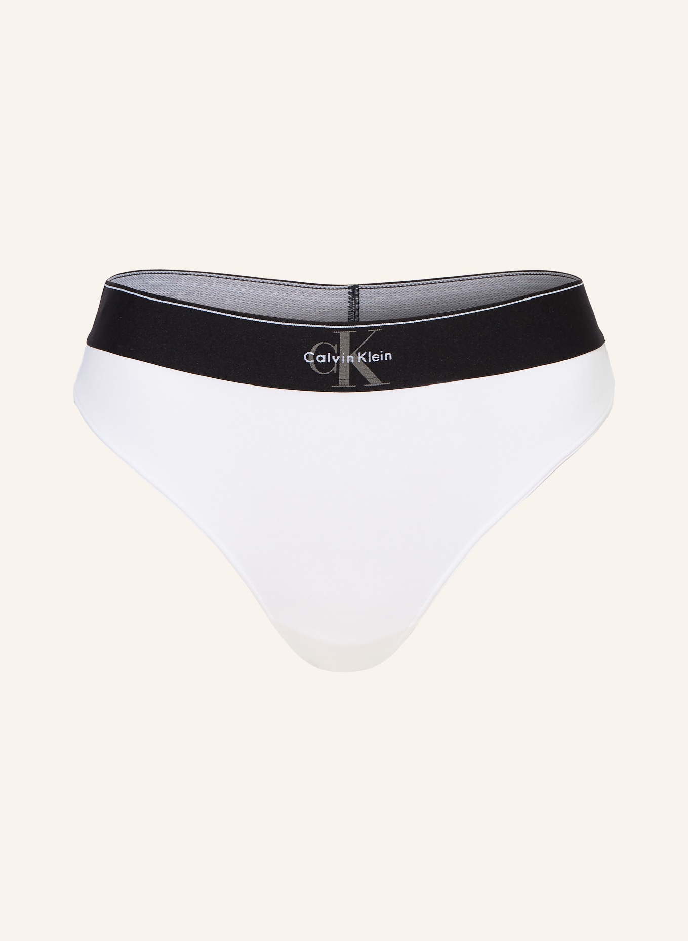 Calvin Klein String GRAPHIC MONOGRAM: WEISS / SCHWARZ