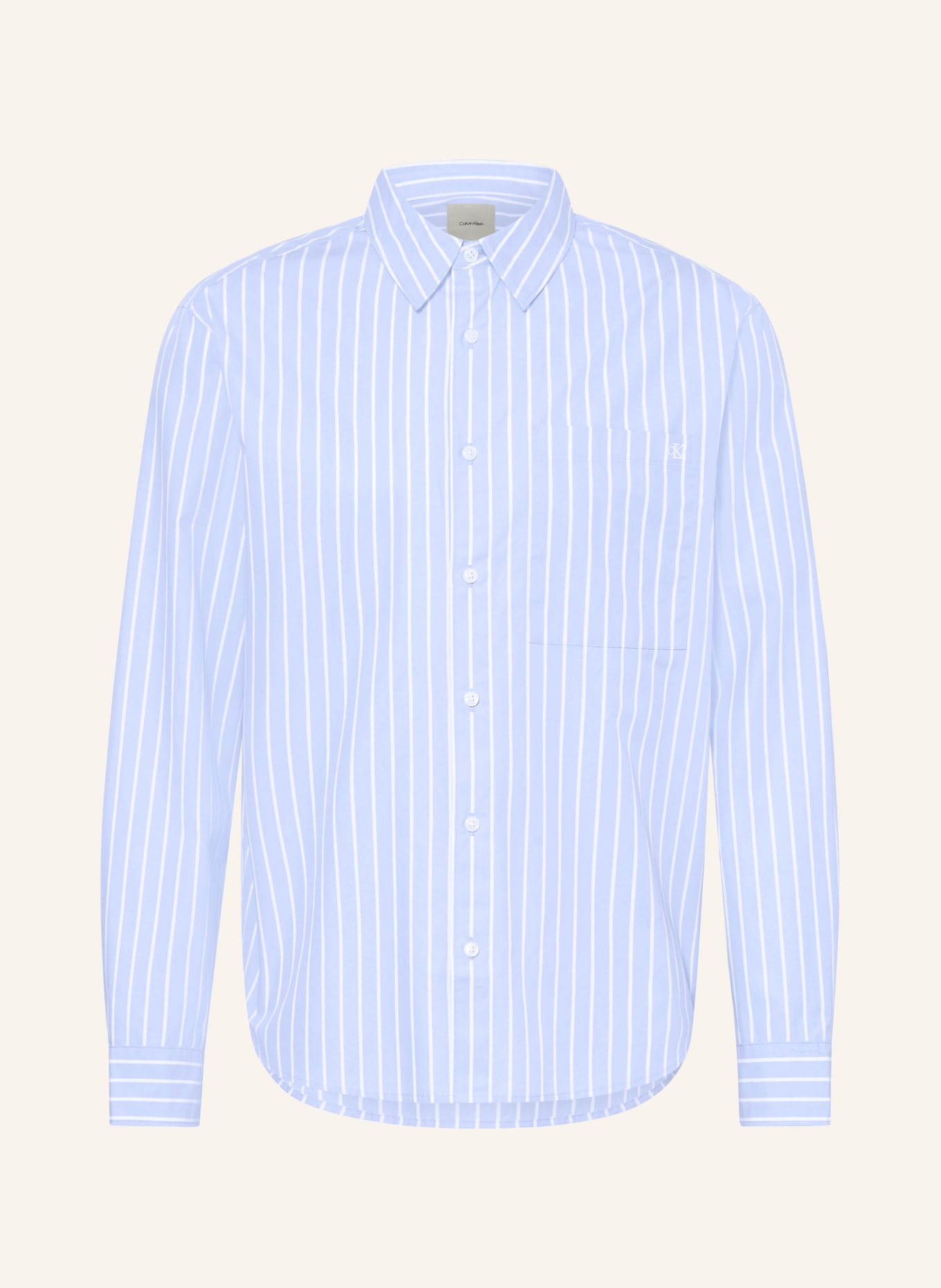 Calvin Klein Koszula Easy Fit: JASNONIEBIESKI / BIAŁY