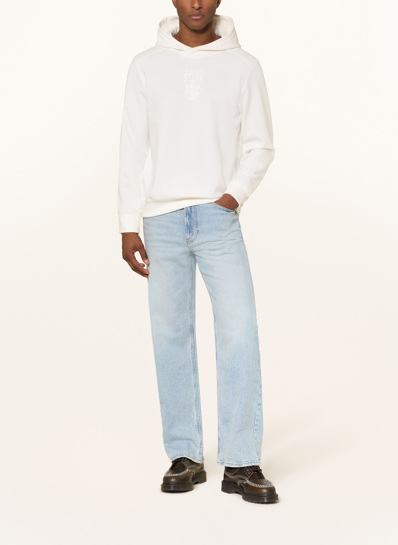 WELLENSTEYN Hoodie PACOUR: WIT