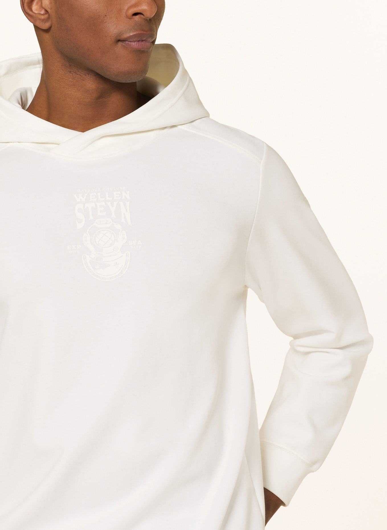 WELLENSTEYN Hoodie PACOUR: WIT