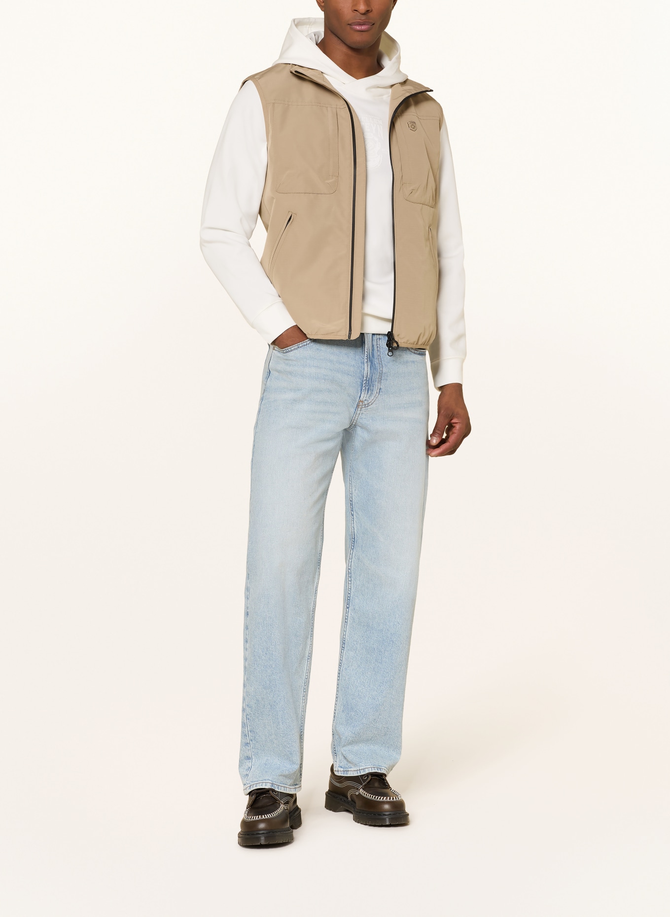 WELLENSTEYN Hoodie PACOUR: WIT