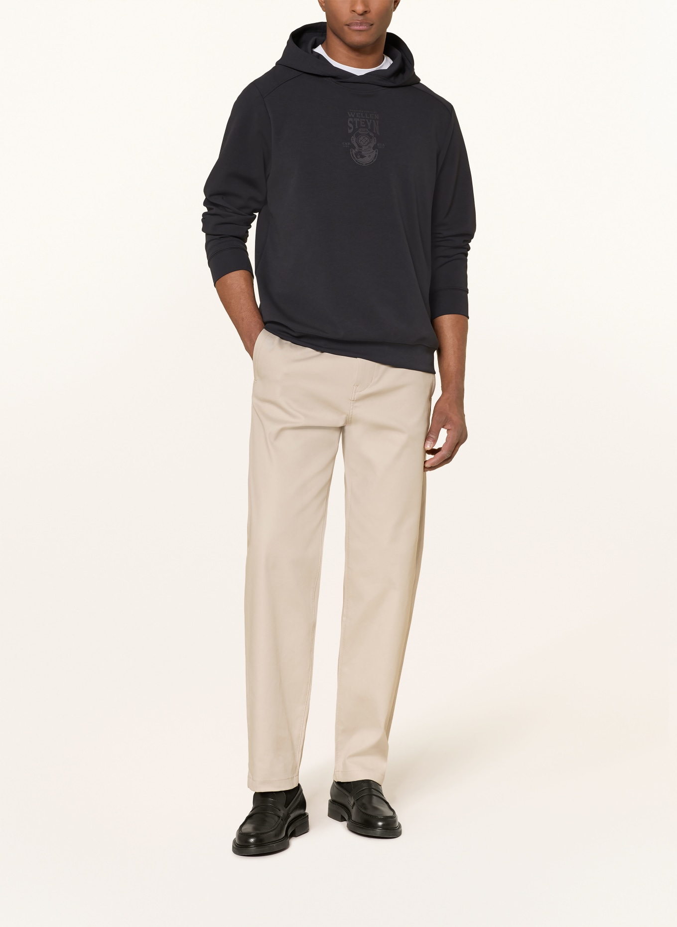 WELLENSTEYN Hoodie PACOUR: DONKERBLAUW