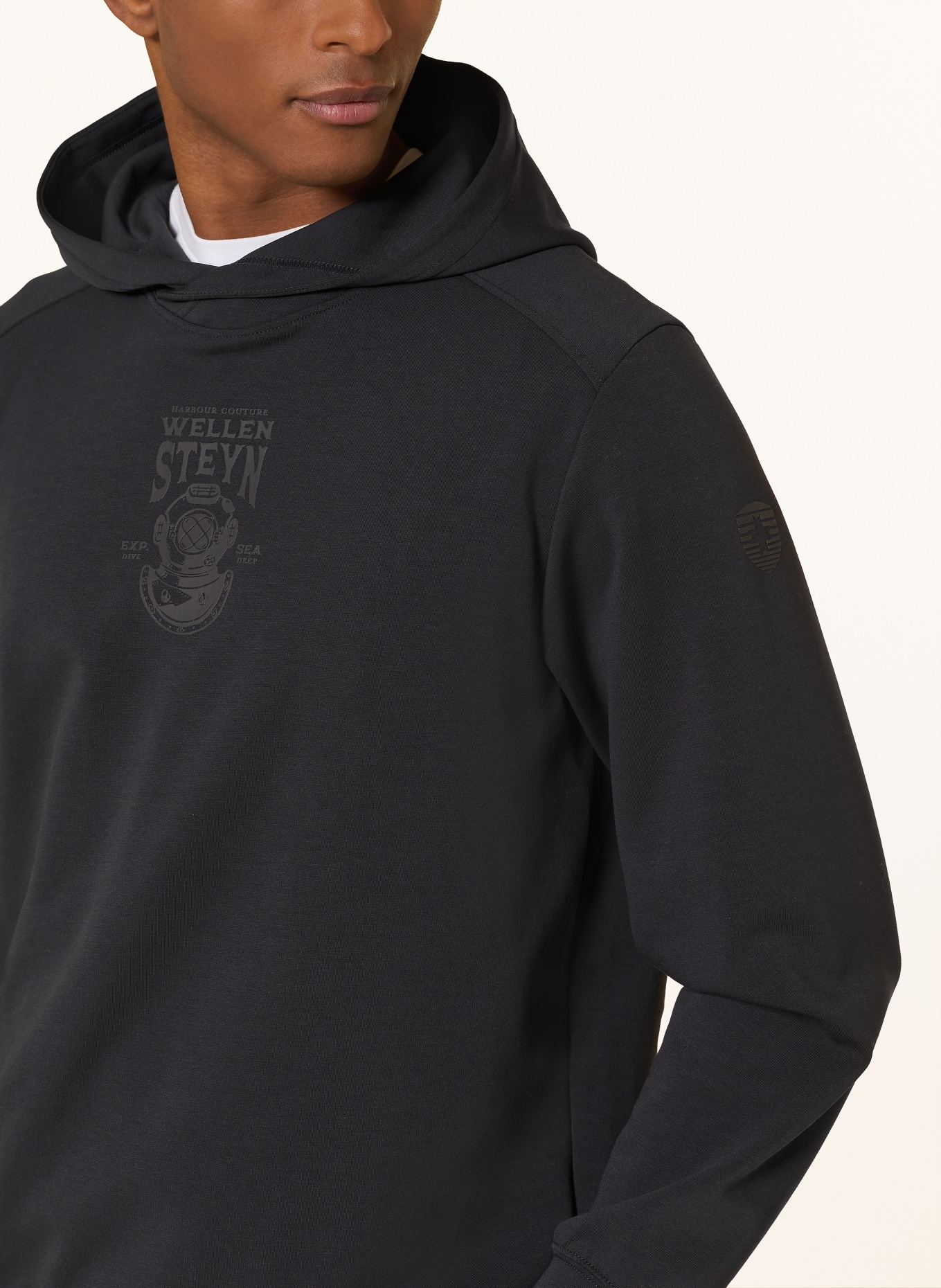 WELLENSTEYN Hoodie PACOUR: DONKERBLAUW