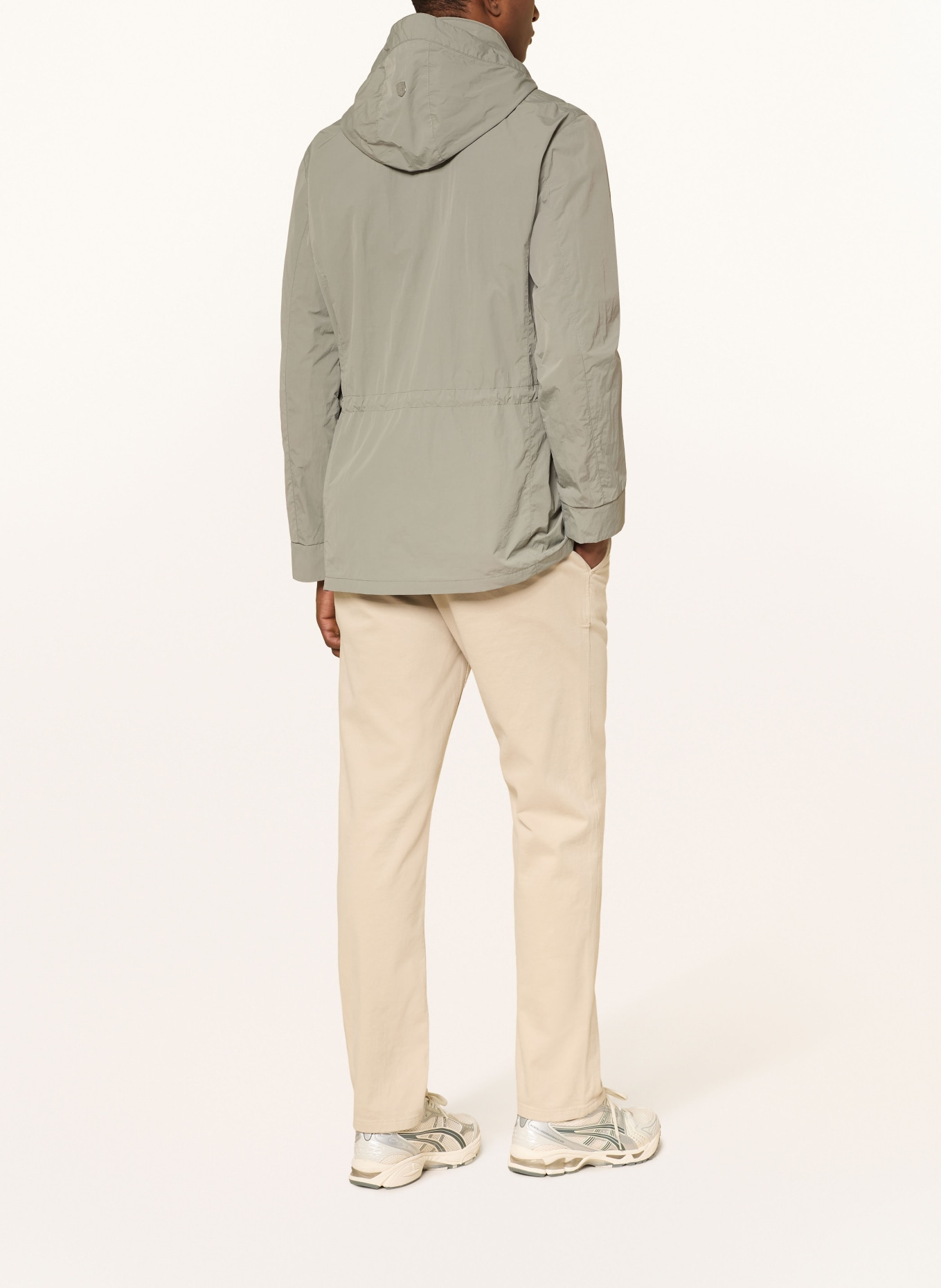 WELLENSTEYN Fieldjacket KINGSGOLD mit abnehmbarer Kapuze: GRAU