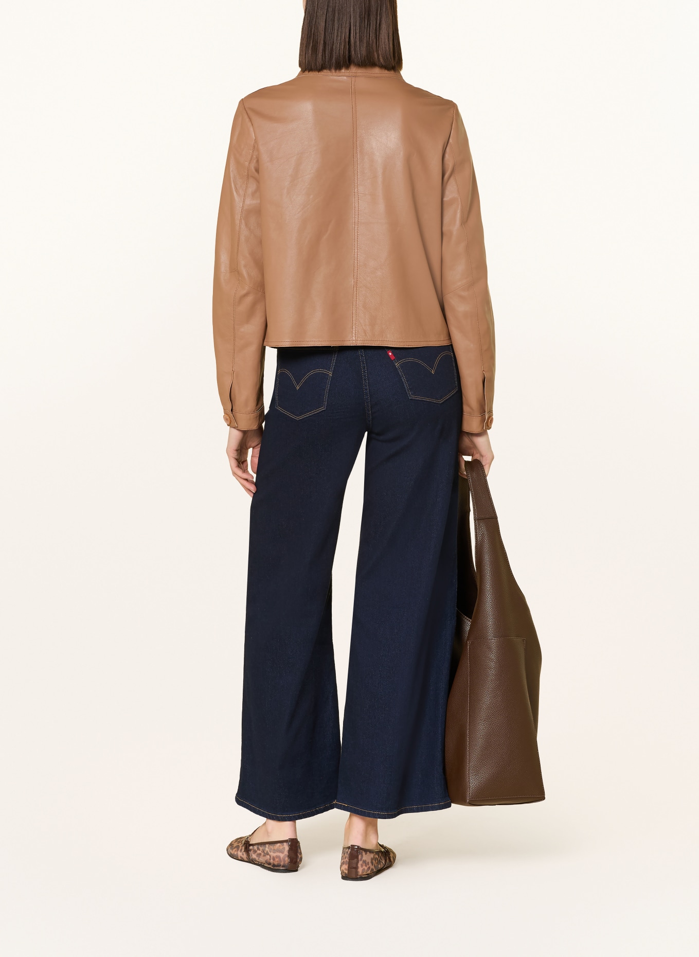 MILESTONE Lederjacke MSAMMI: COGNAC