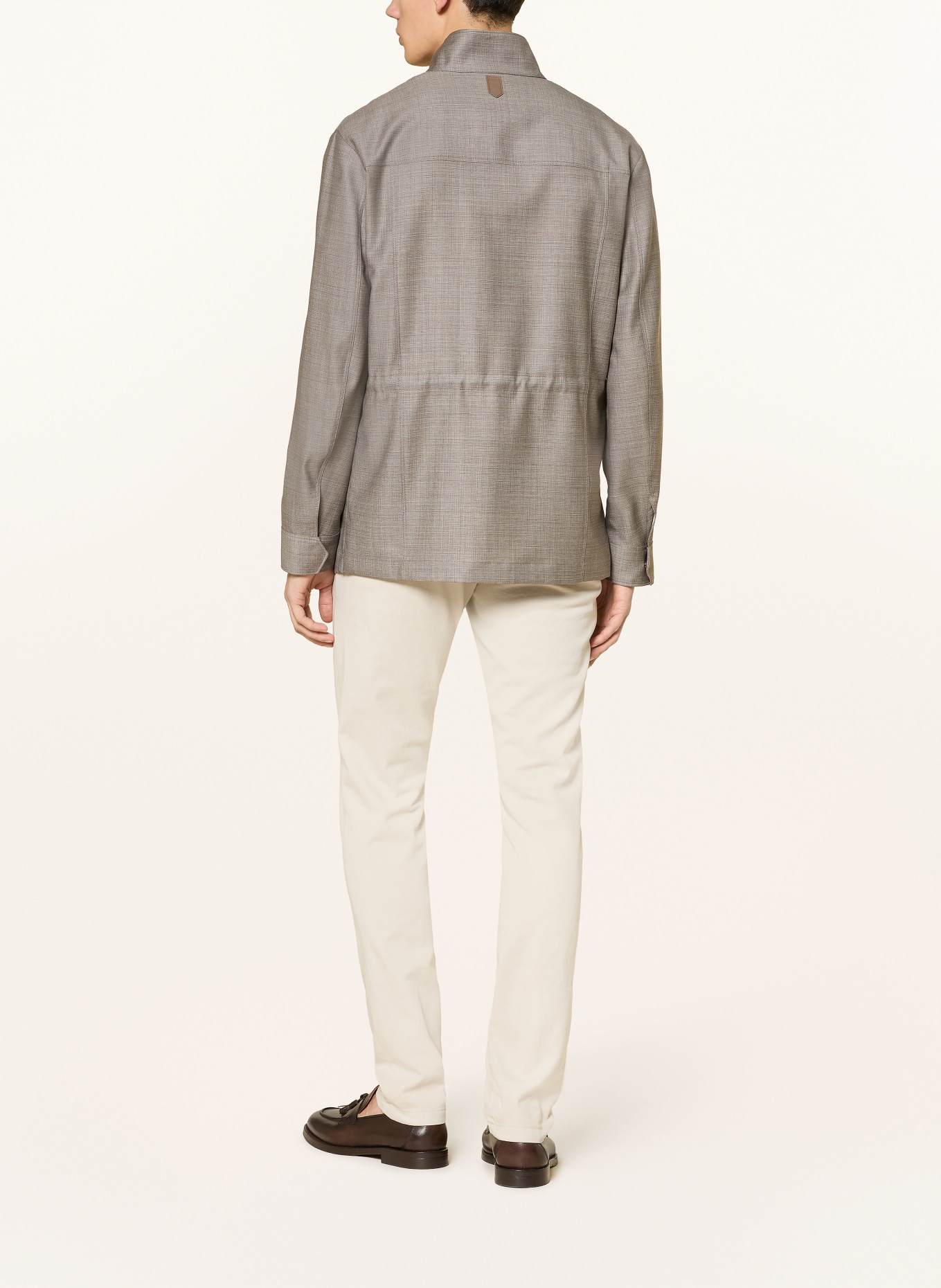 CANALI Fieldjacket: GRAU / HELLGRAU