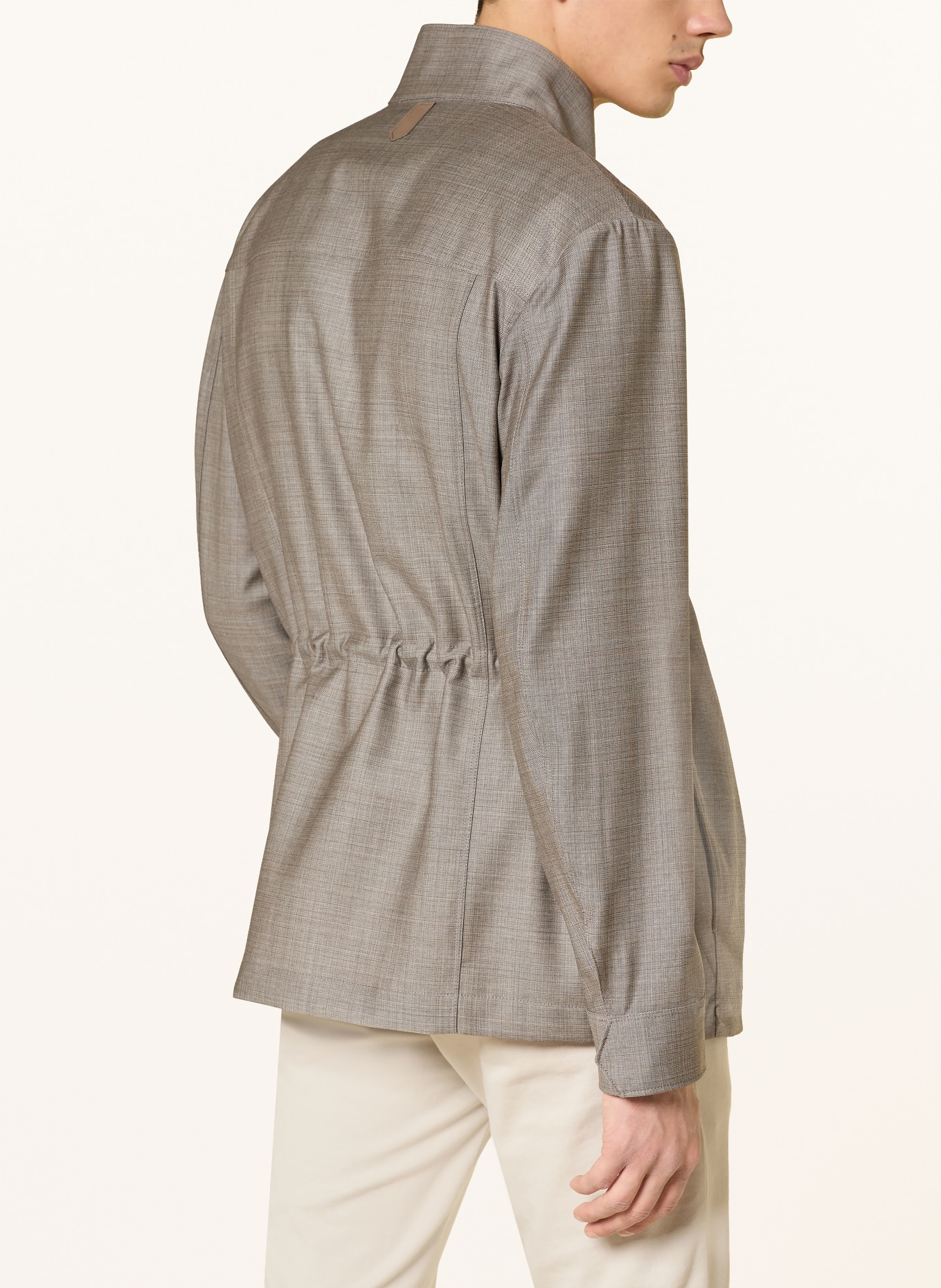 CANALI Fieldjacket: GRAU / HELLGRAU