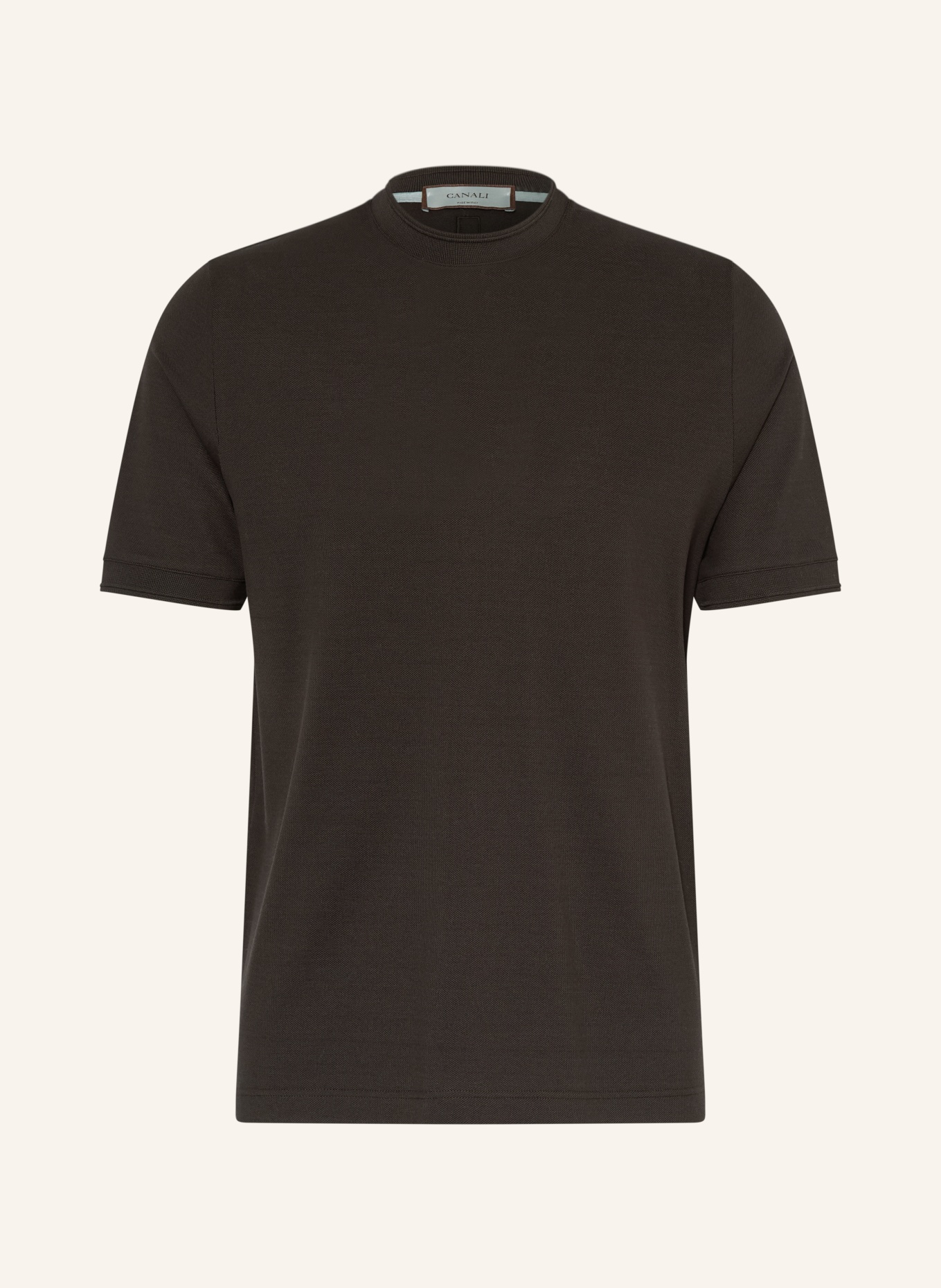 CANALI T-Shirt: DUNKELBRAUN