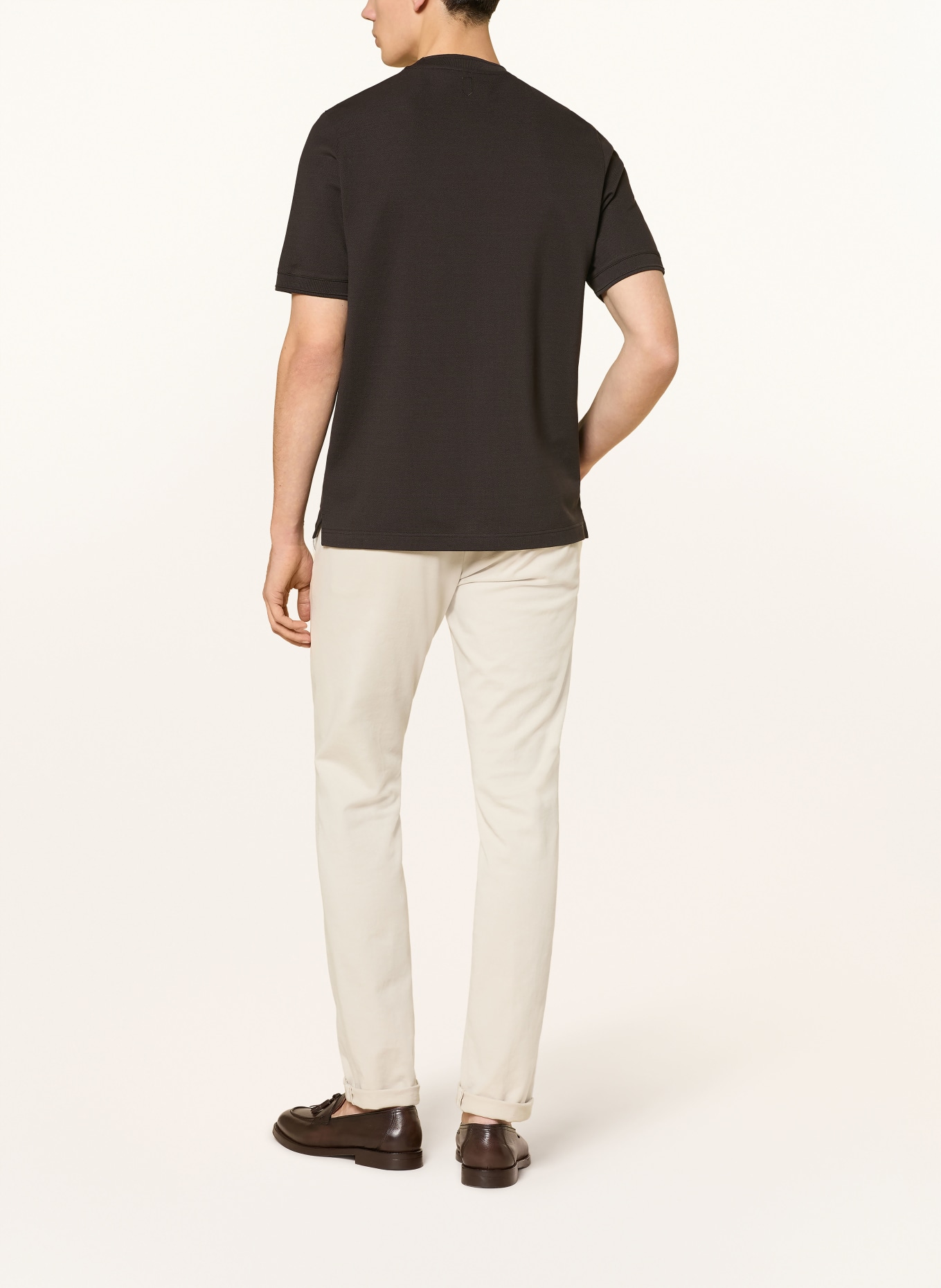 CANALI T-Shirt: DUNKELBRAUN