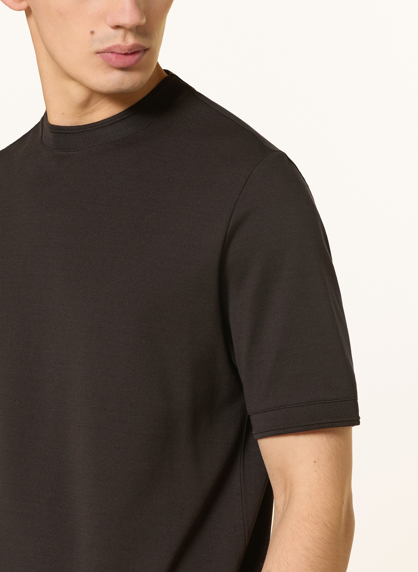 CANALI T-Shirt: DUNKELBRAUN