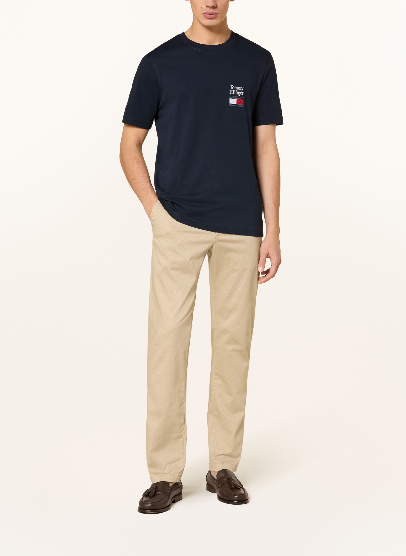 TOMMY HILFIGER T-Shirt: DUNKELBLAU