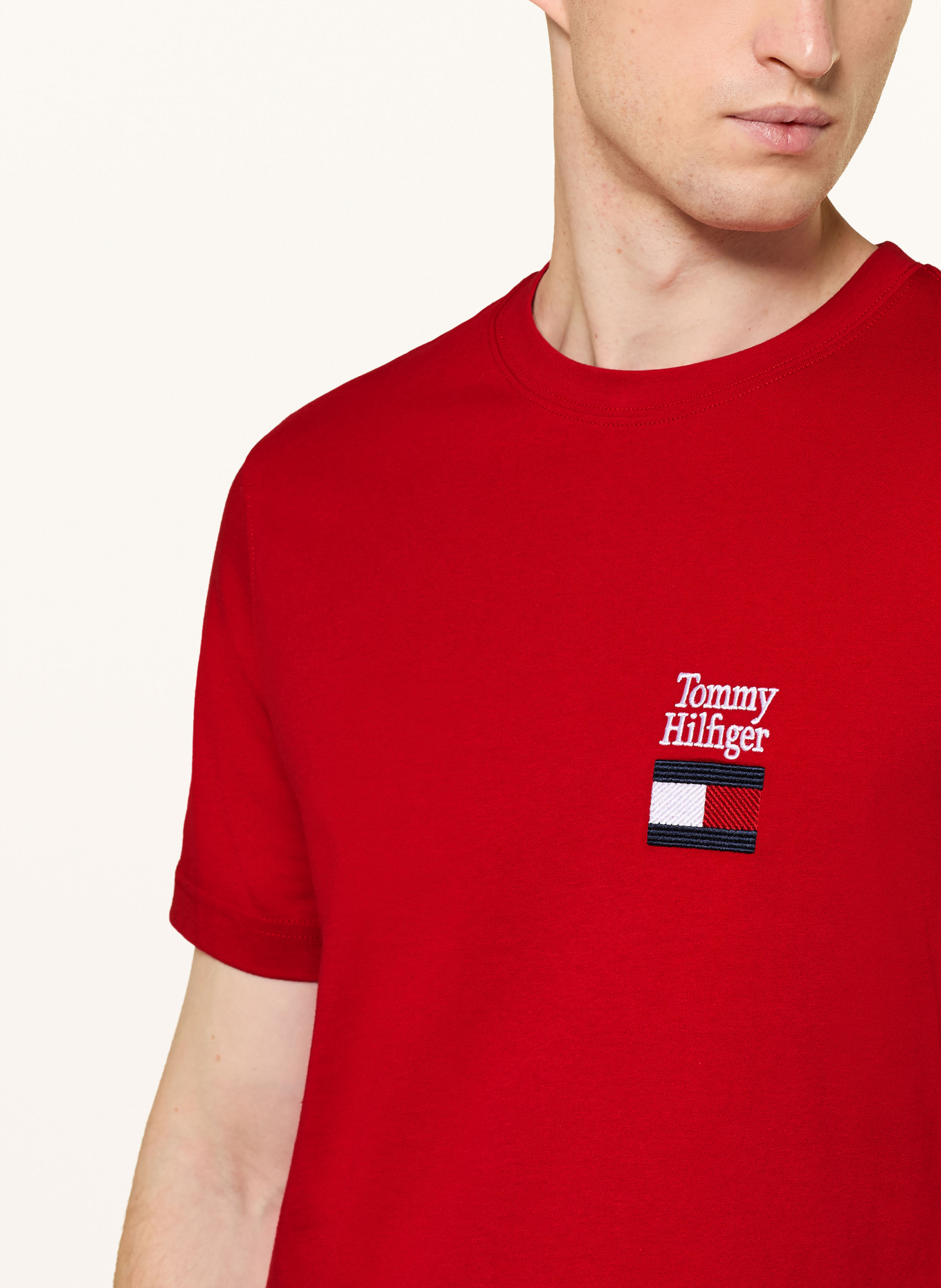 TOMMY HILFIGER T-Shirt: ROT