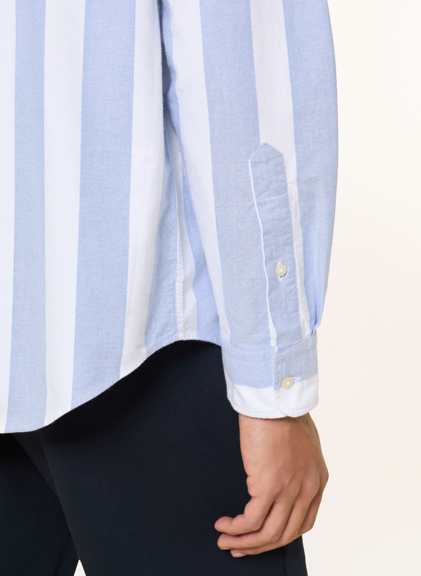 TOMMY HILFIGER Chemise Oxford CLUB PREP coupe classique: BLEU CLAIR / BLANC