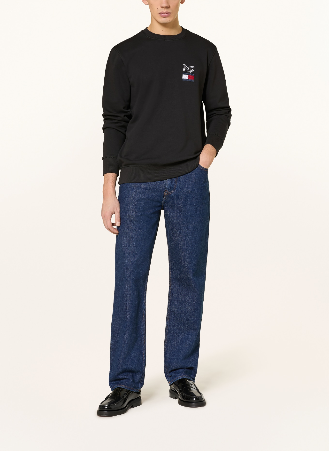 TOMMY HILFIGER bluza: CZARNY