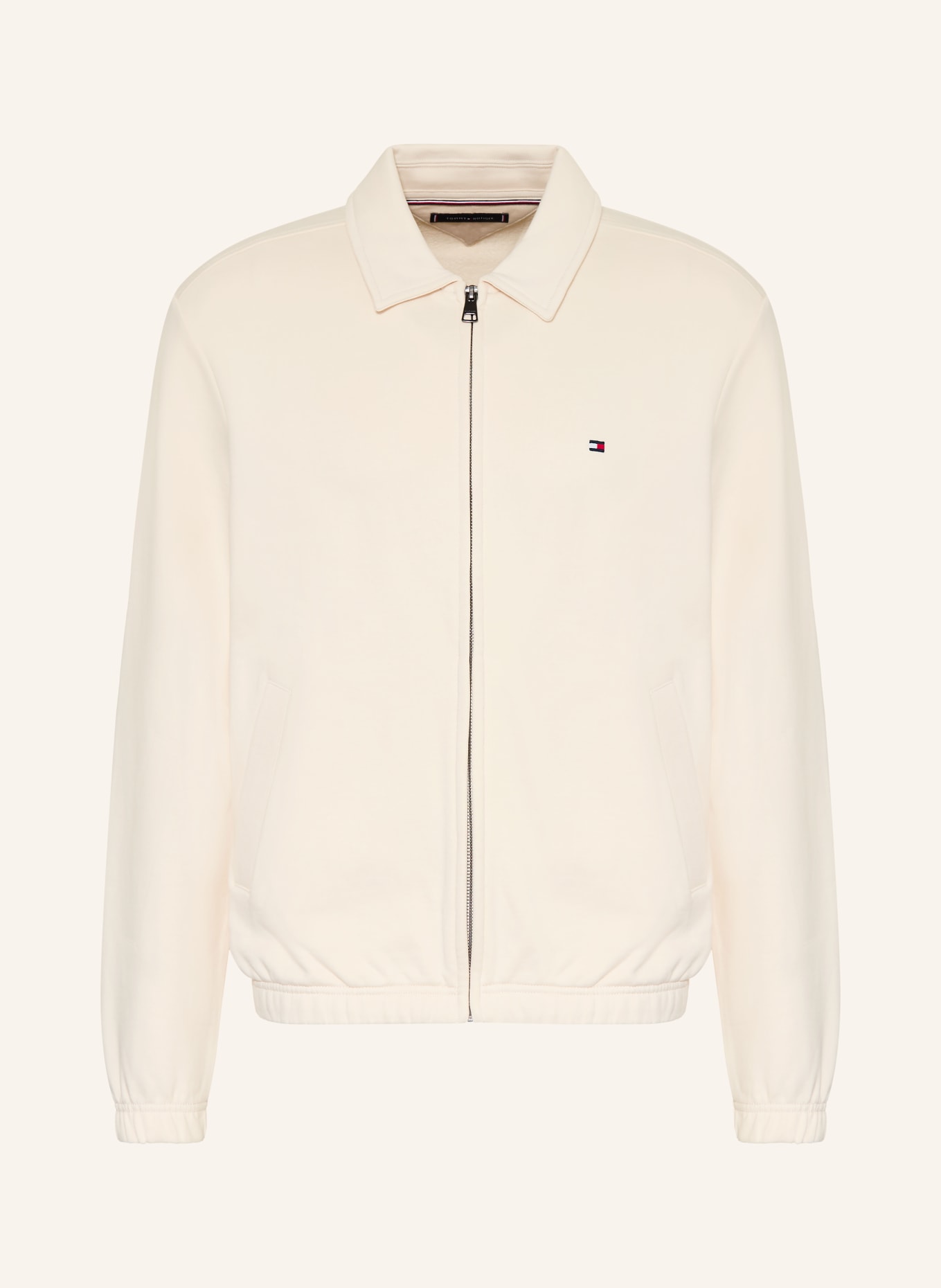 TOMMY HILFIGER sweat jacket: CREAM