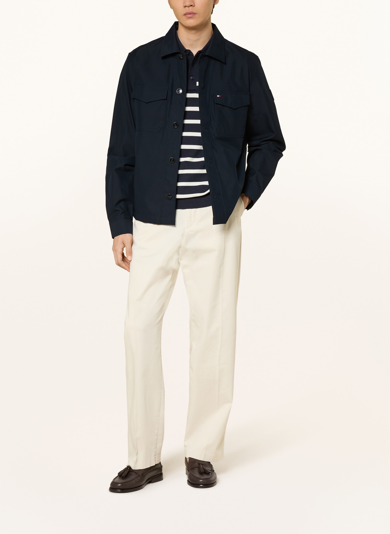 TOMMY HILFIGER Overjacket: DUNKELBLAU