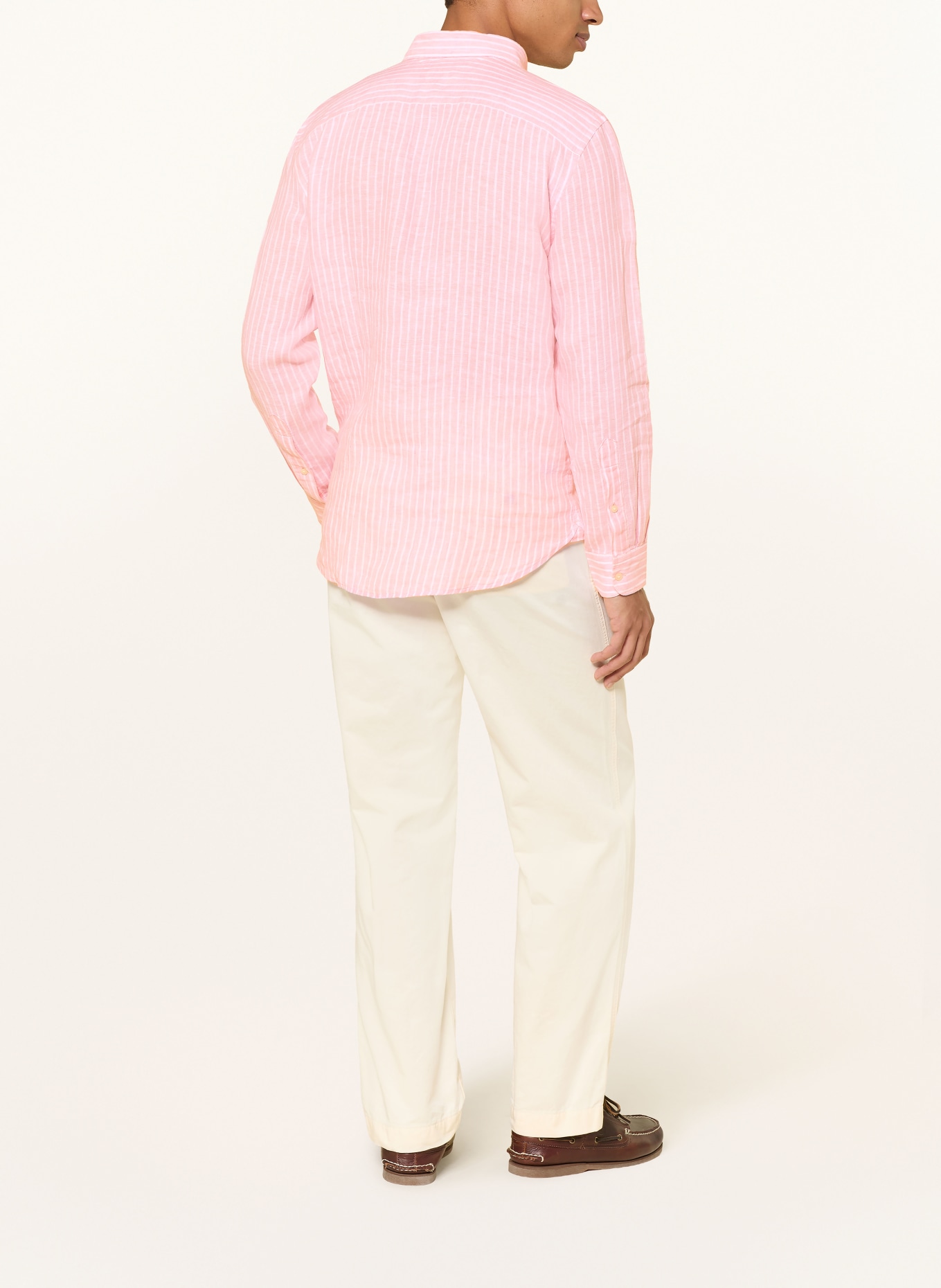 TOMMY HILFIGER Leinenhemd Regular Fit: ROSA / WEISS