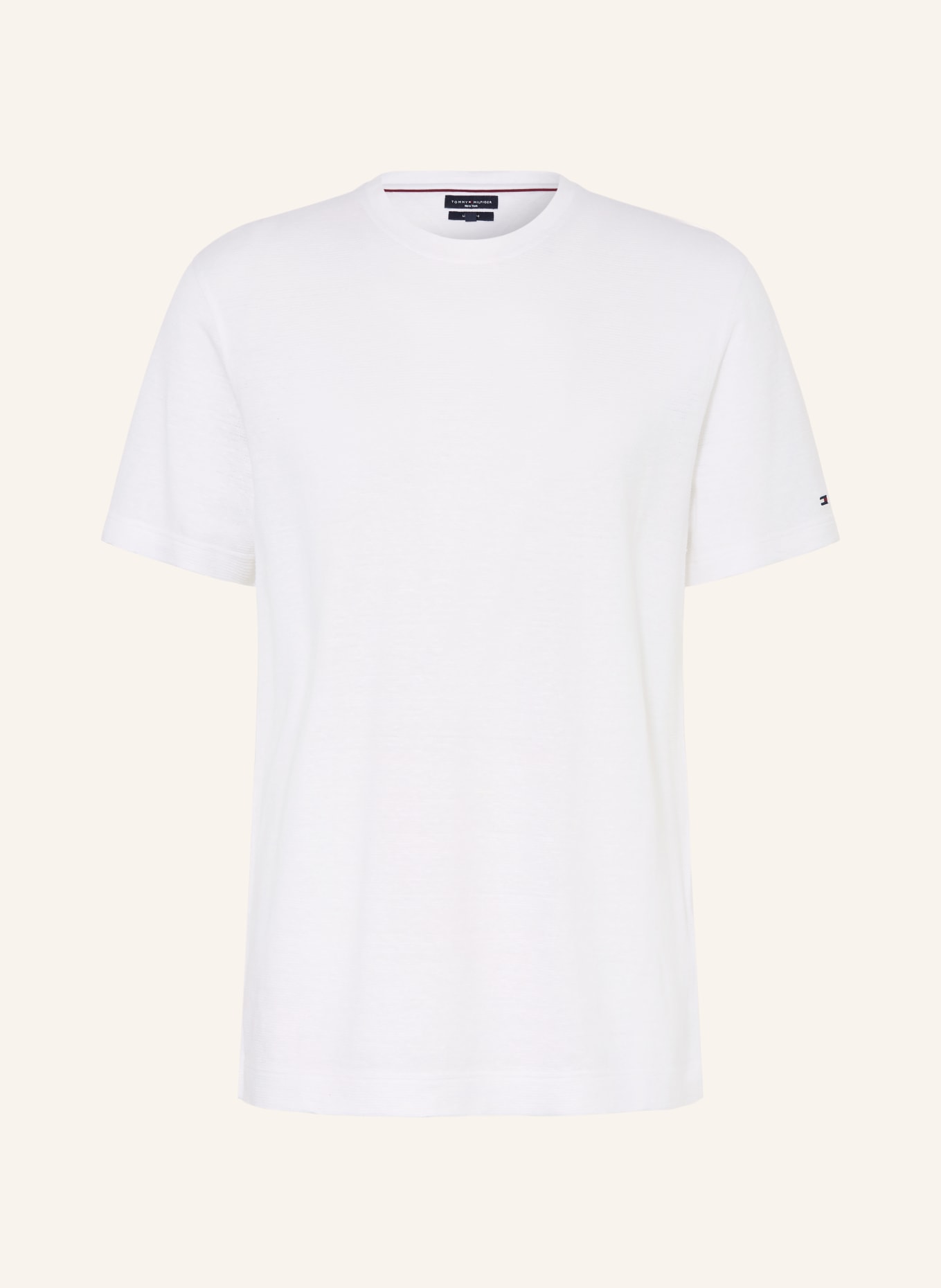 TOMMY HILFIGER T-Shirt aus Leinen: WEISS