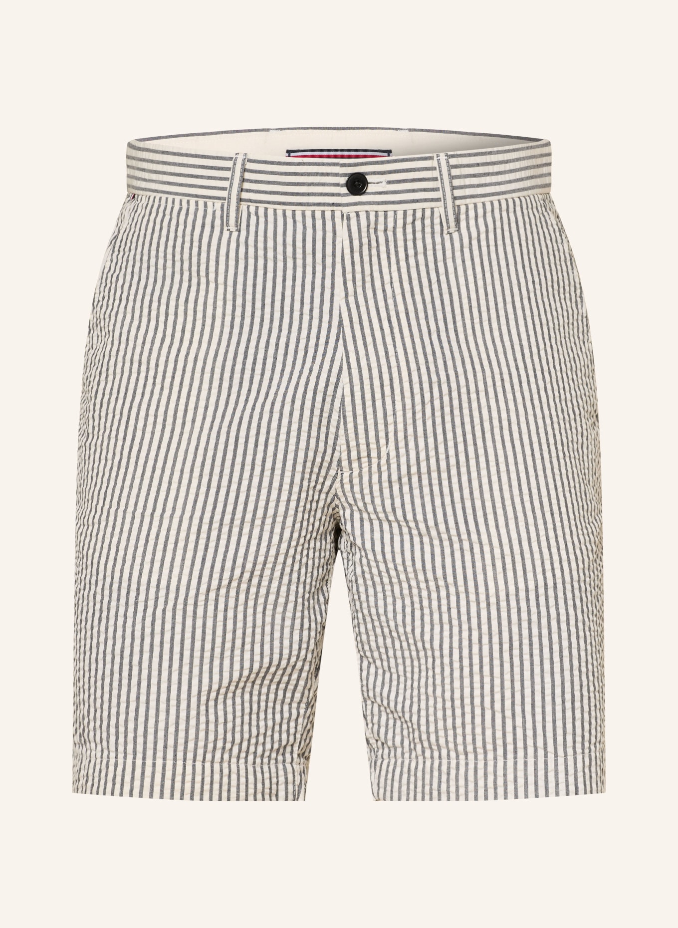 TOMMY HILFIGER Shorts DOVER: GRAU / ECRU