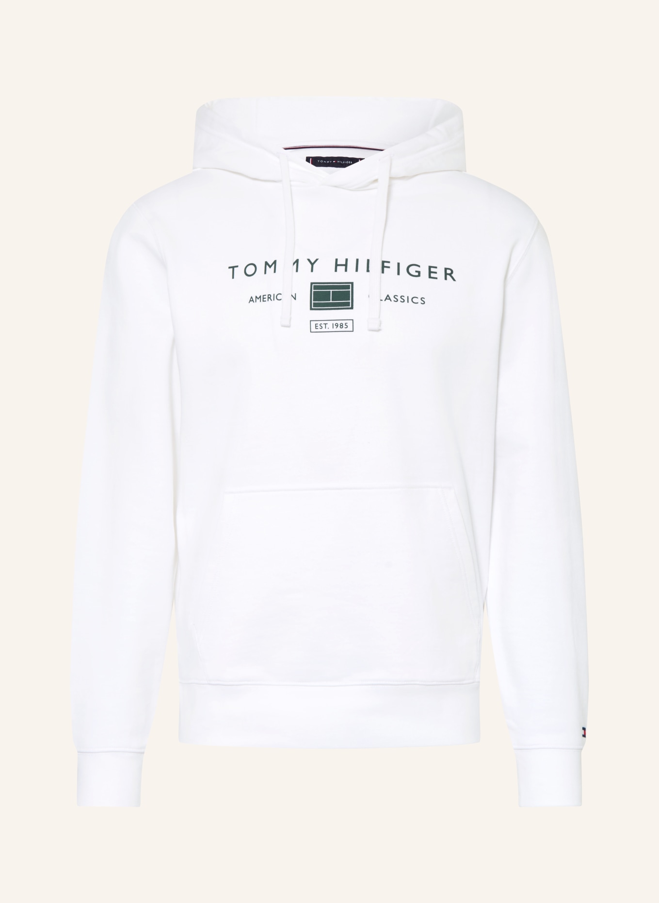 TOMMY HILFIGER Hoodie: WEISS