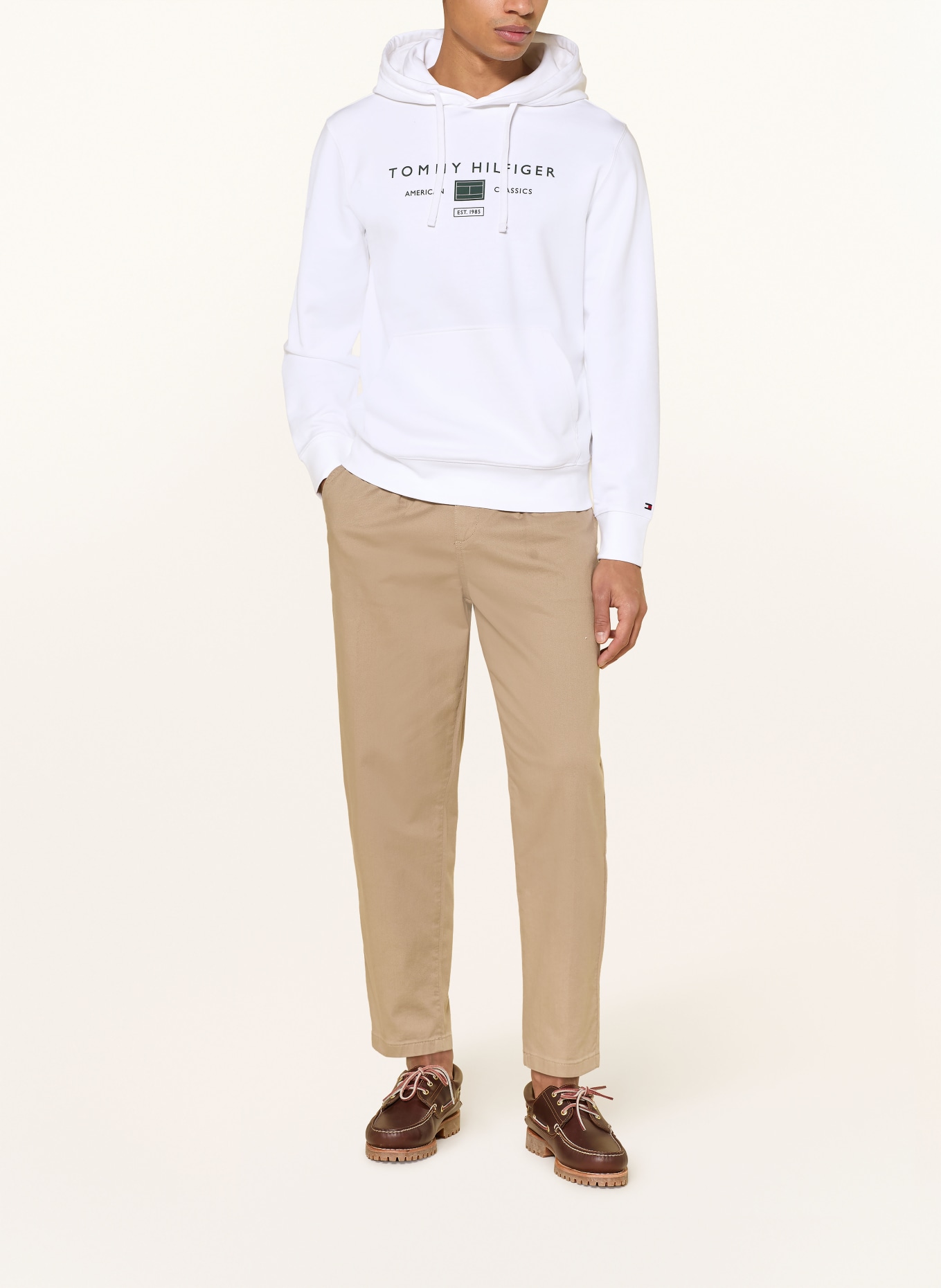 TOMMY HILFIGER Hoodie: WEISS